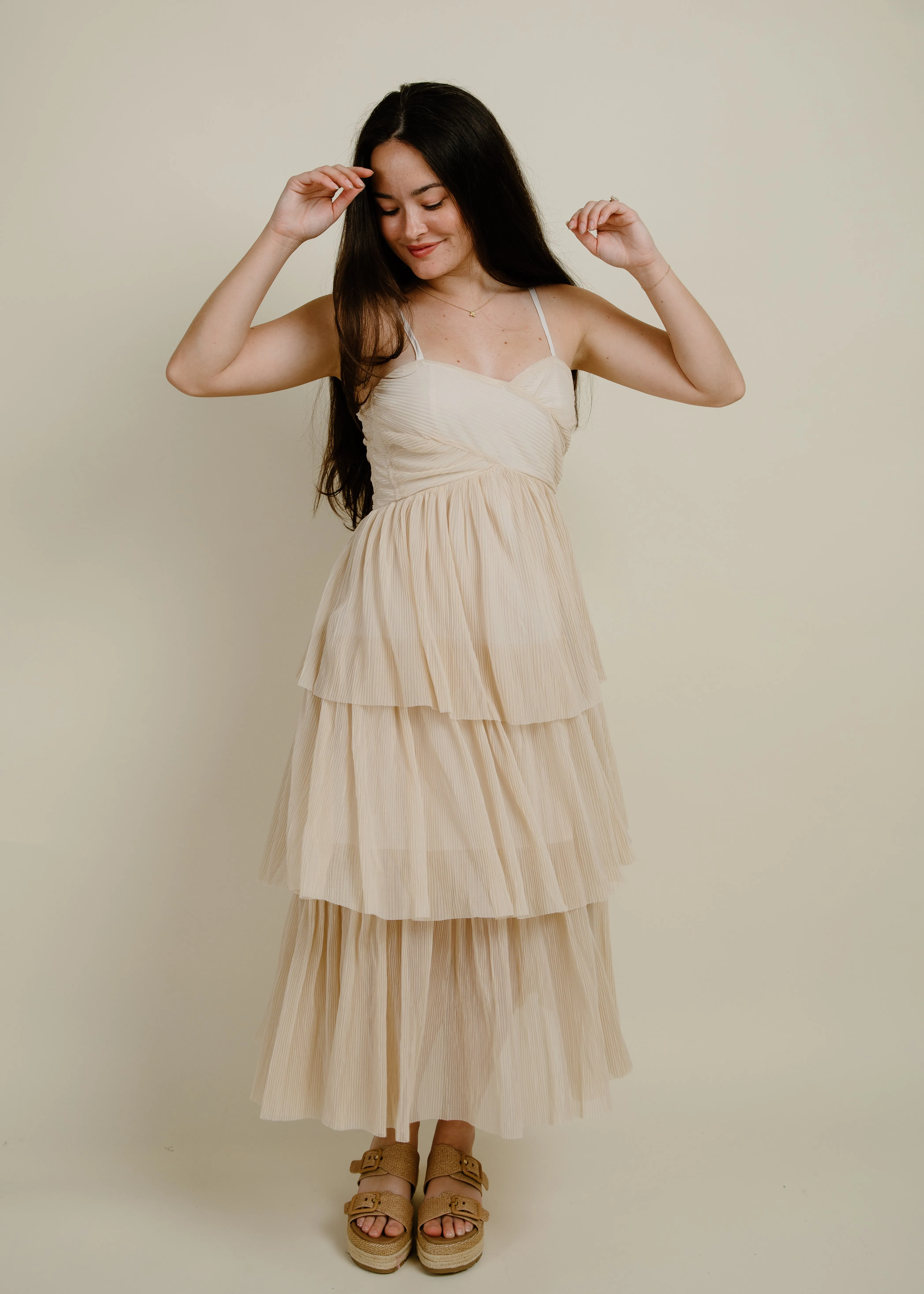 Champagne Nights Midi Dress sold by Vinnie Louise product image thumbnail 4