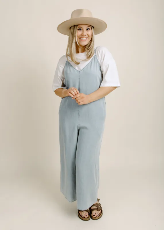 Ines Denim Jumpsuit sold by Vinnie Louise