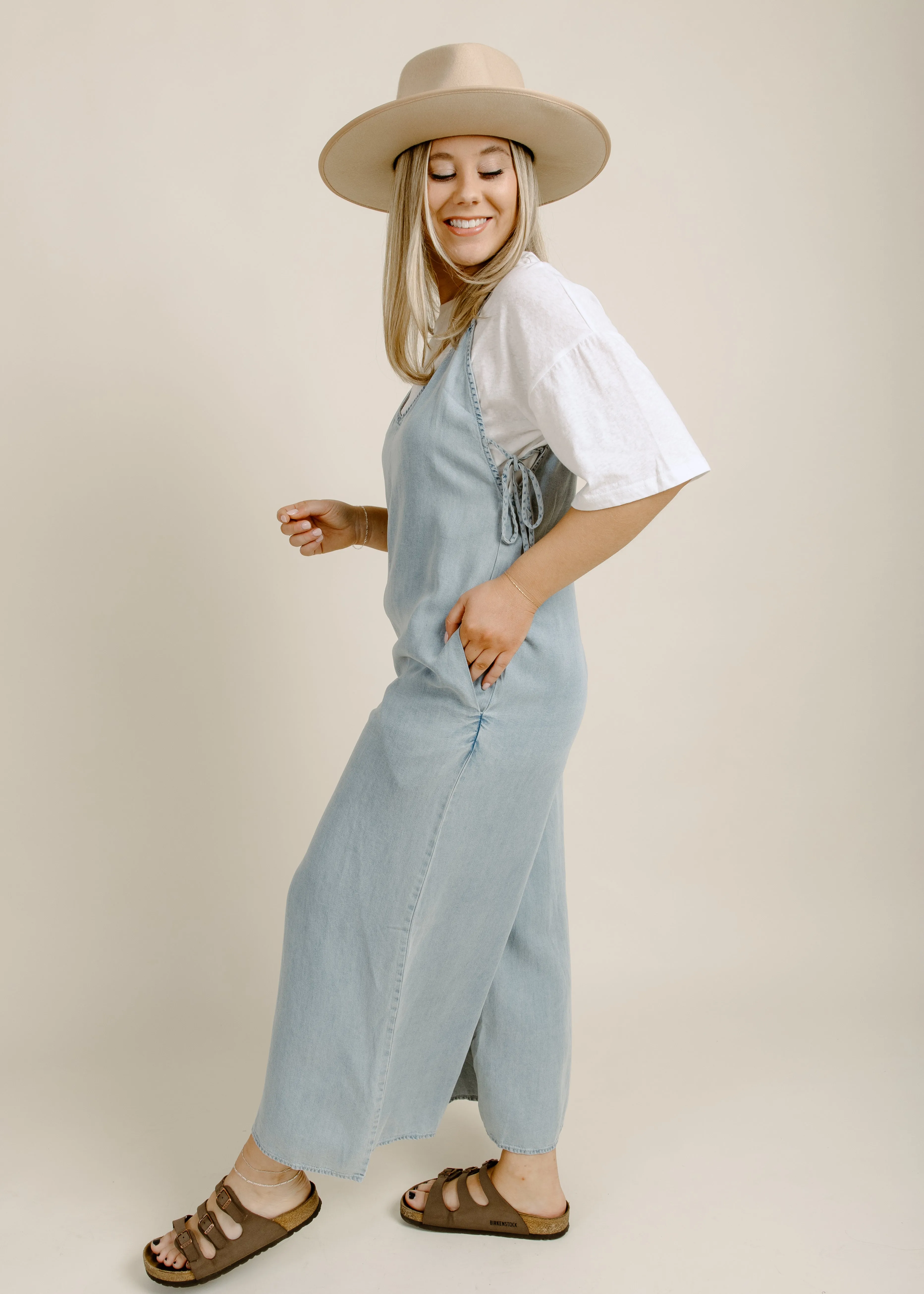 Ines Denim Jumpsuit sold by Vinnie Louise product image thumbnail 3