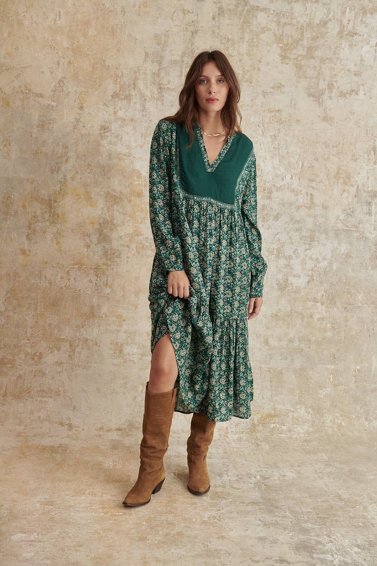 Paula Midi Dress - Teal sold by Vinnie Louise