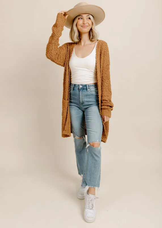 Movie Night Cardigan - Camel sold by Vinnie Louise