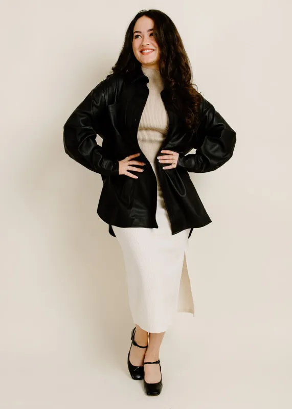 Rena Button Down Shirt - Slate Black sold by Vinnie Louise