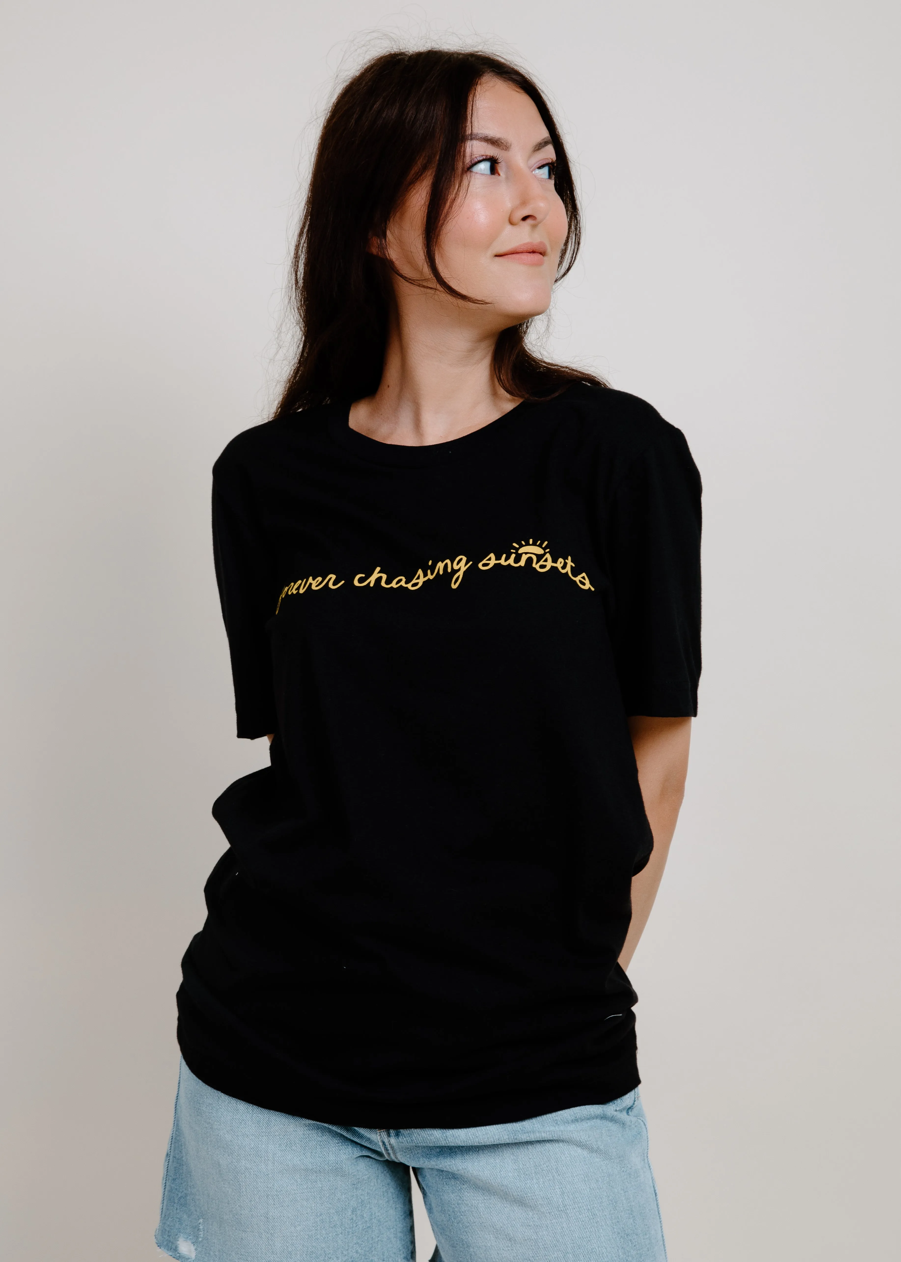 Forever Chasing Sunset Tee sold by Vinnie Louise