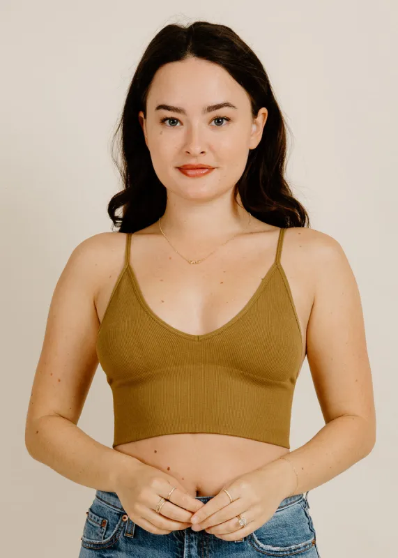 Bella Bralette - Olive Gold sold by Vinnie Louise