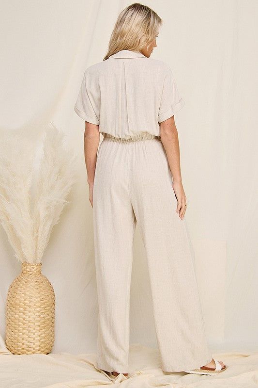 Janelle Jumpsuit - Natural sold by Vinnie Louise product image thumbnail 6