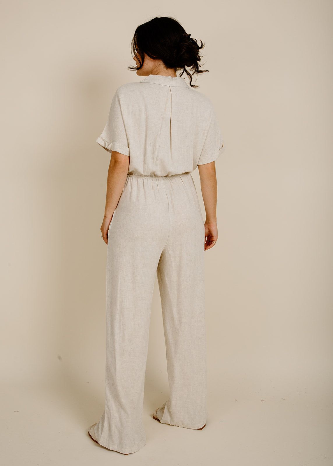 Janelle Jumpsuit - Natural sold by Vinnie Louise product image thumbnail 3