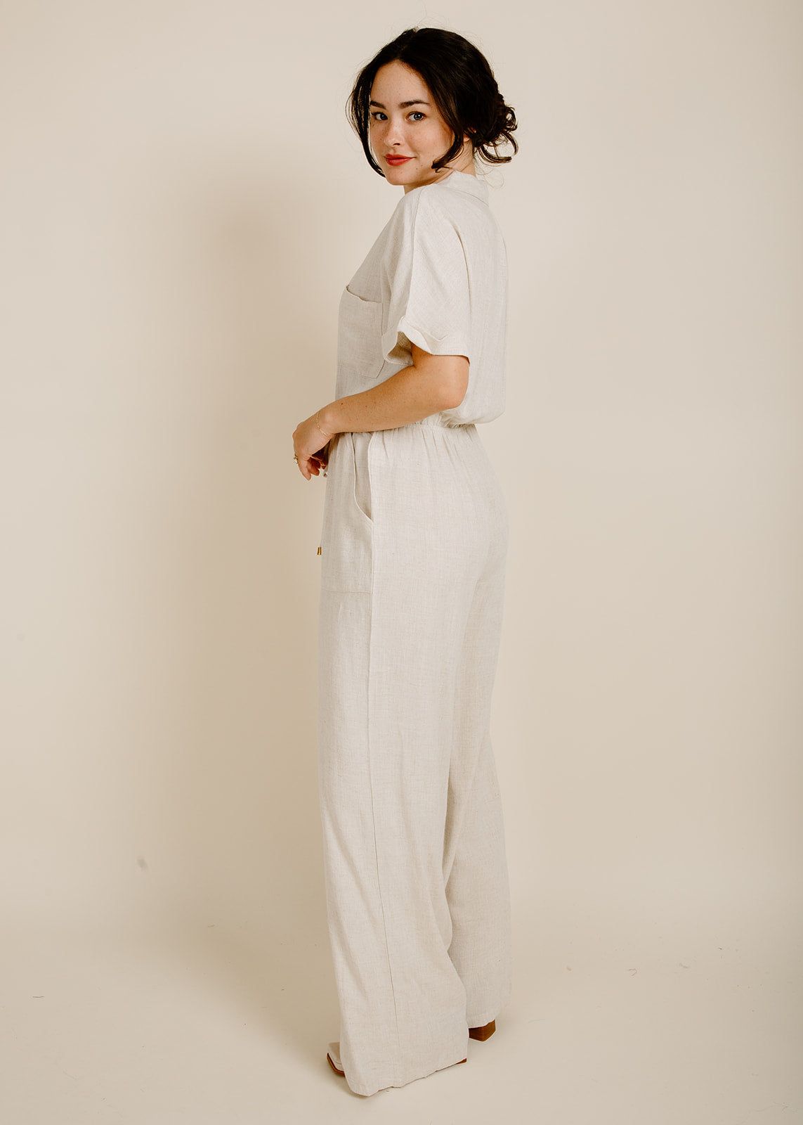 Janelle Jumpsuit - Natural sold by Vinnie Louise product image thumbnail 2
