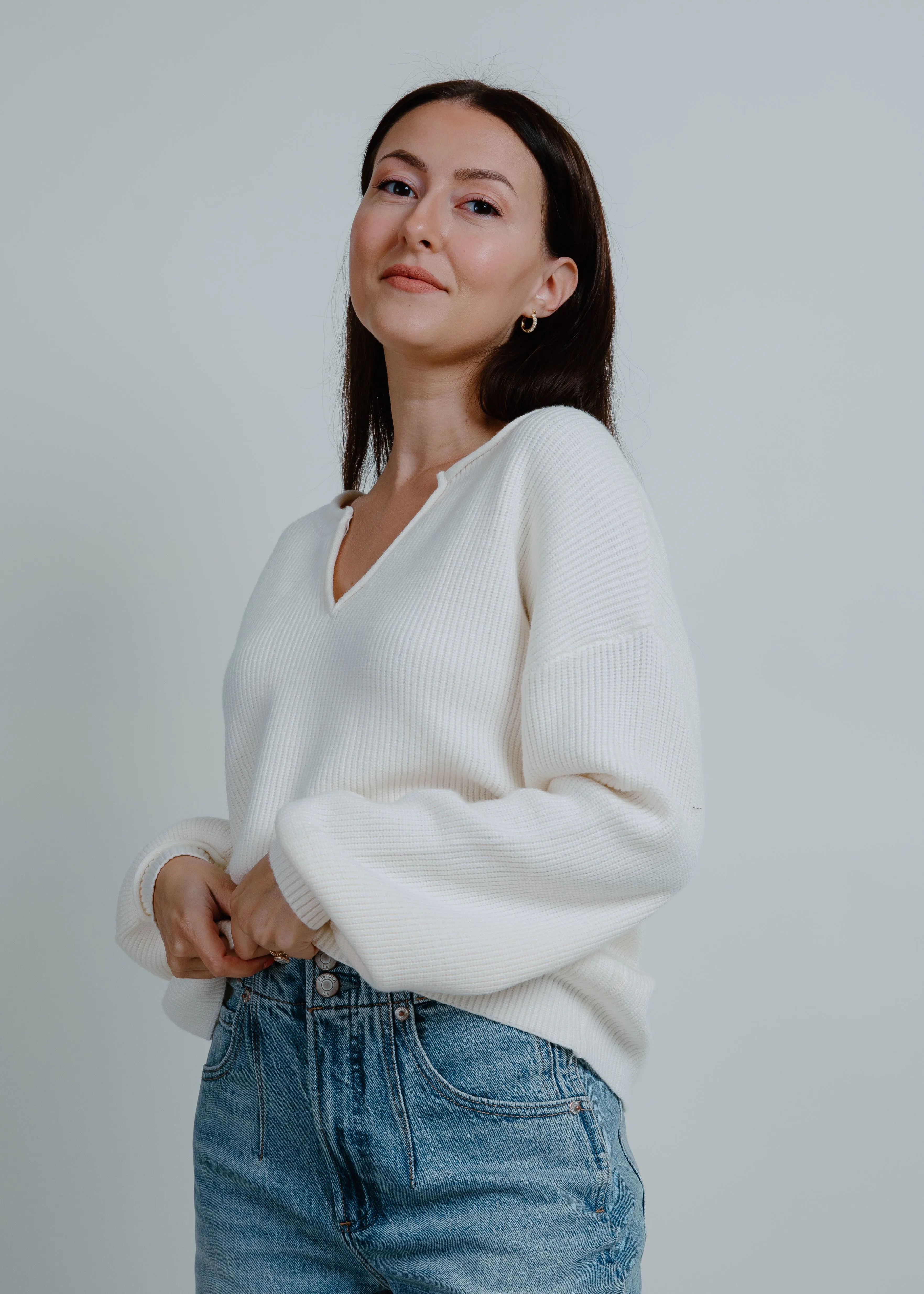 Dixie Drop Shoulder Knit Pullover Sweater sold by Vinnie Louise product image thumbnail 2