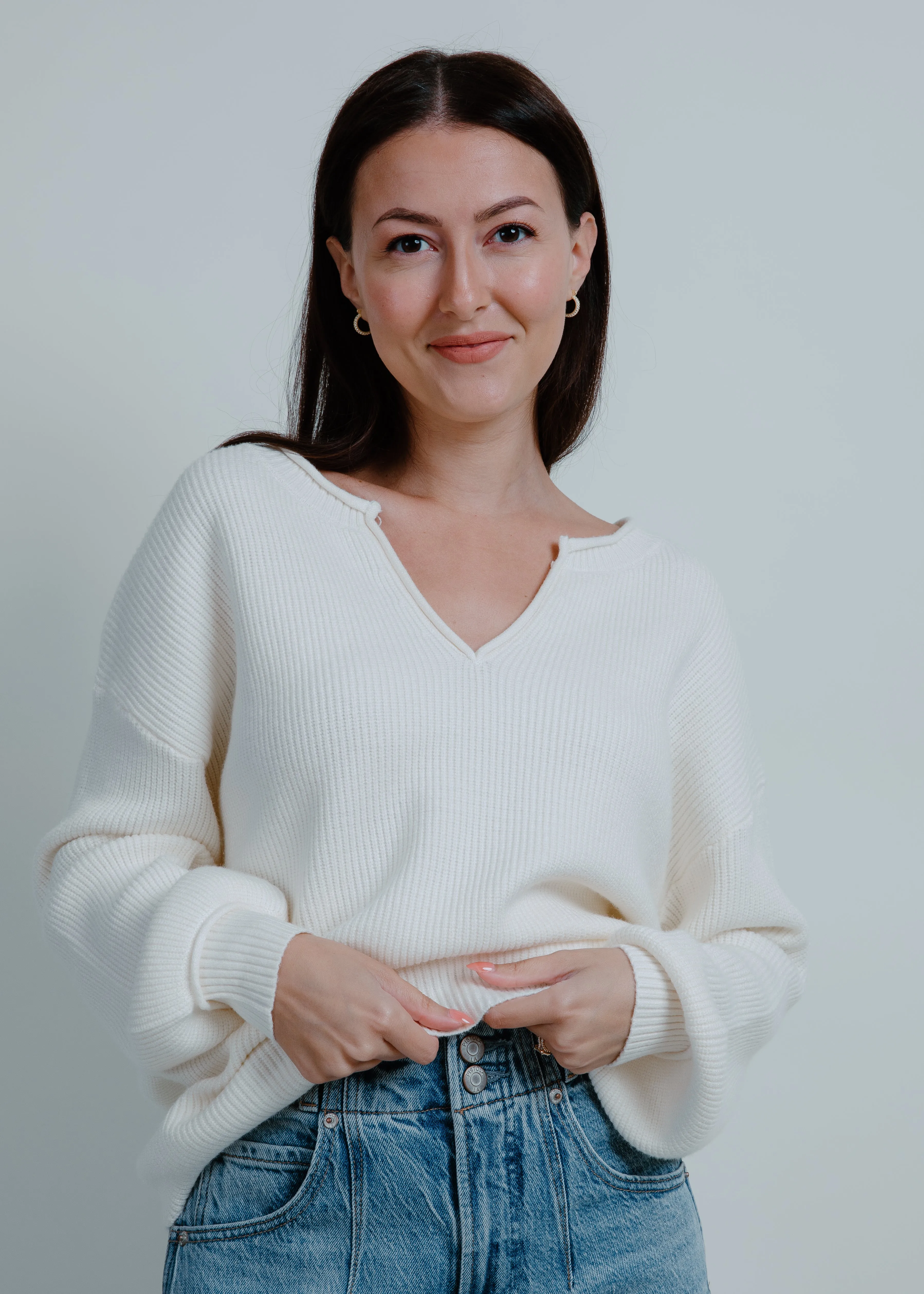 Dixie Drop Shoulder Knit Pullover Sweater sold by Vinnie Louise