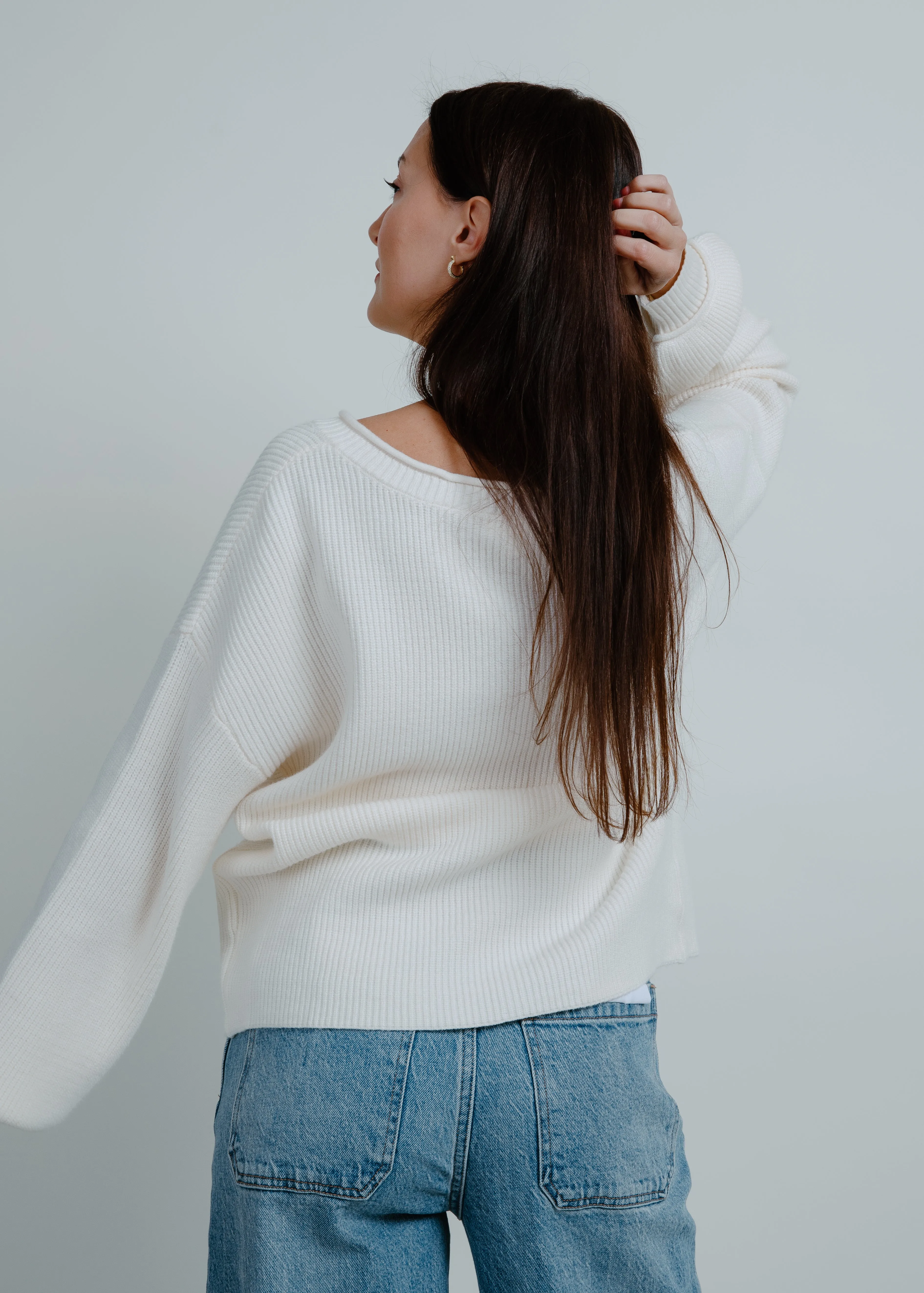 Dixie Drop Shoulder Knit Pullover Sweater sold by Vinnie Louise product image thumbnail 3