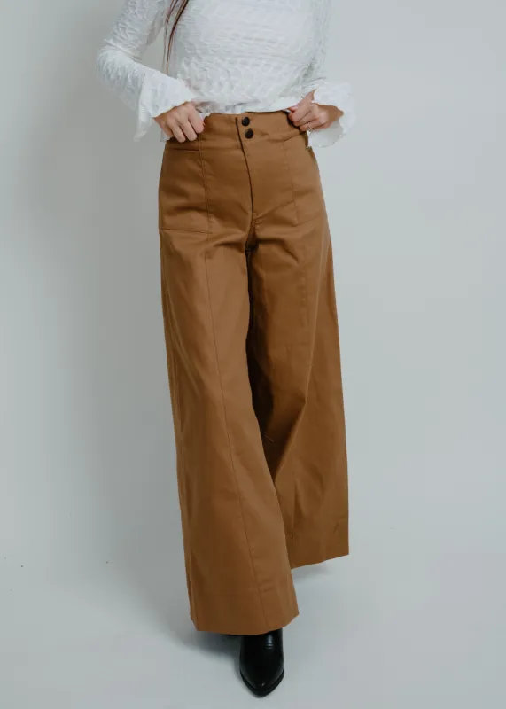 Josie Wide Leg Pants - Camel sold by Vinnie Louise