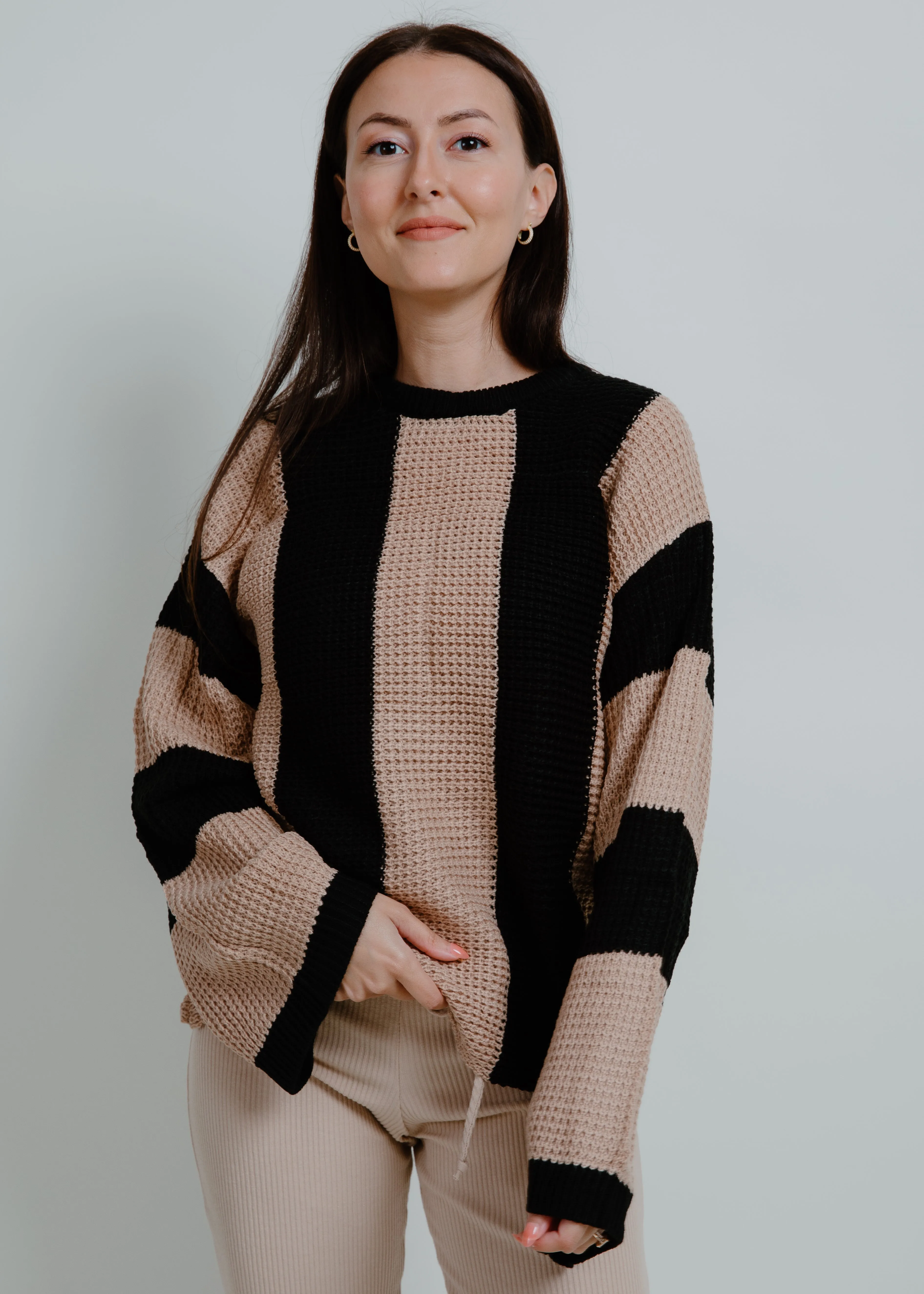 Bailey Bell Sleeve Striped Sweater sold by Vinnie Louise