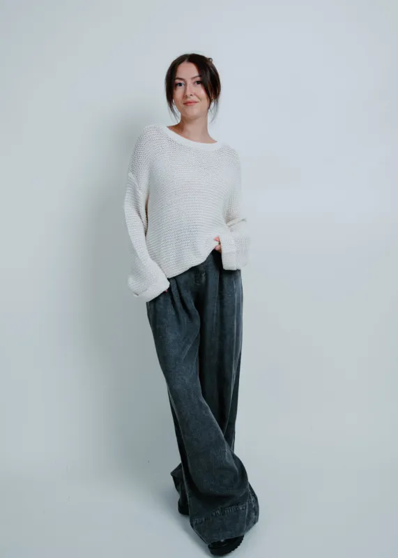 Nicolette Mineral Washed Wide-Leg Pants sold by Vinnie Louise