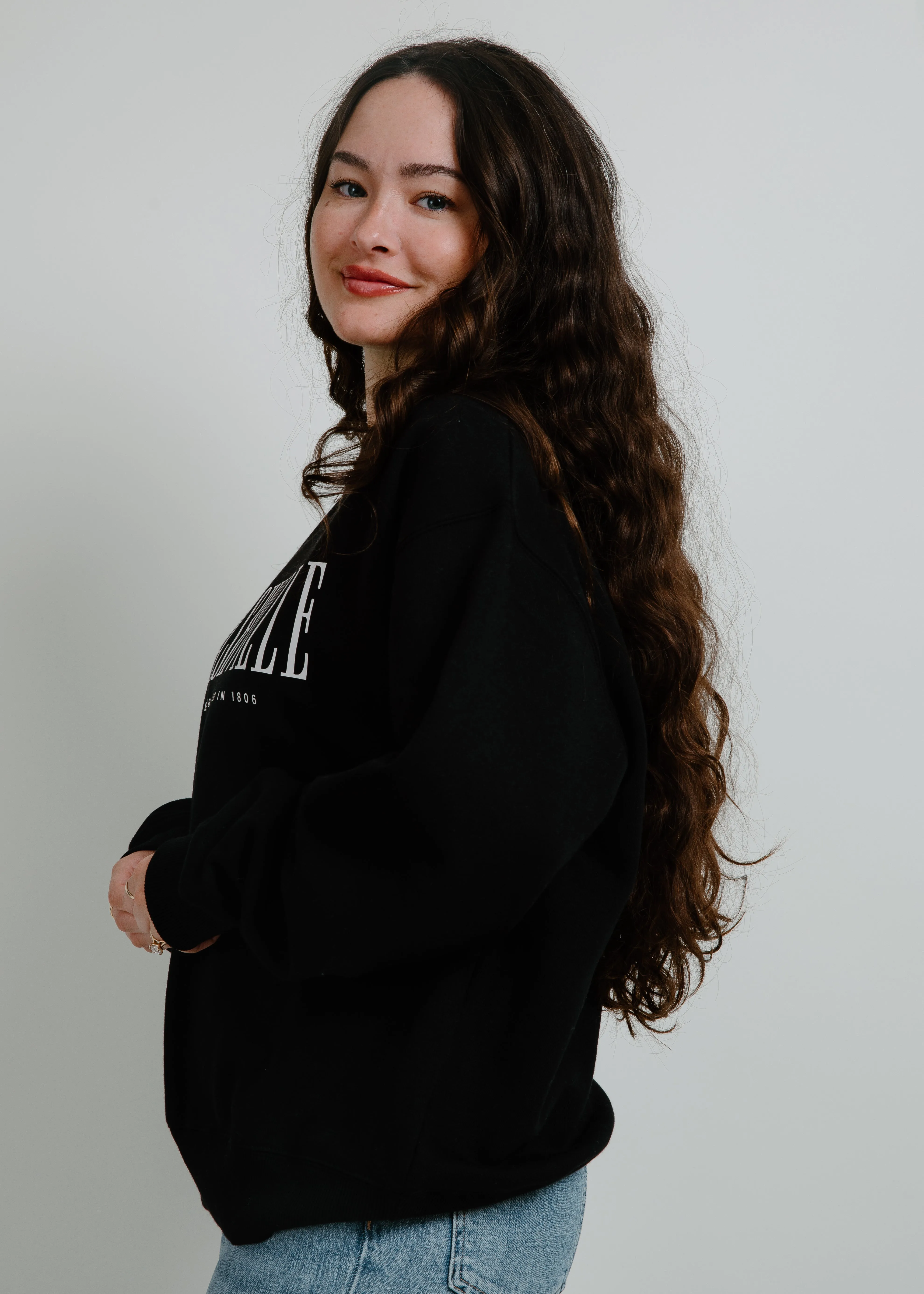 Nashville EST. Crewneck - Black sold by Vinnie Louise product image thumbnail 2