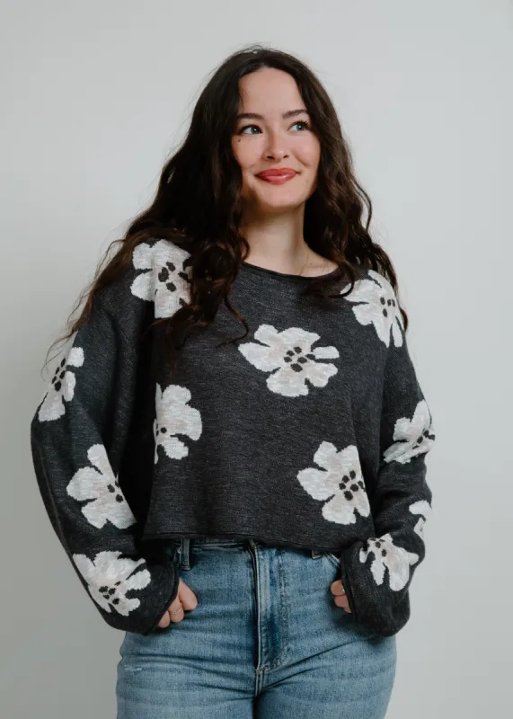 Daisy Cropped Knit Sweater sold by Vinnie Louise