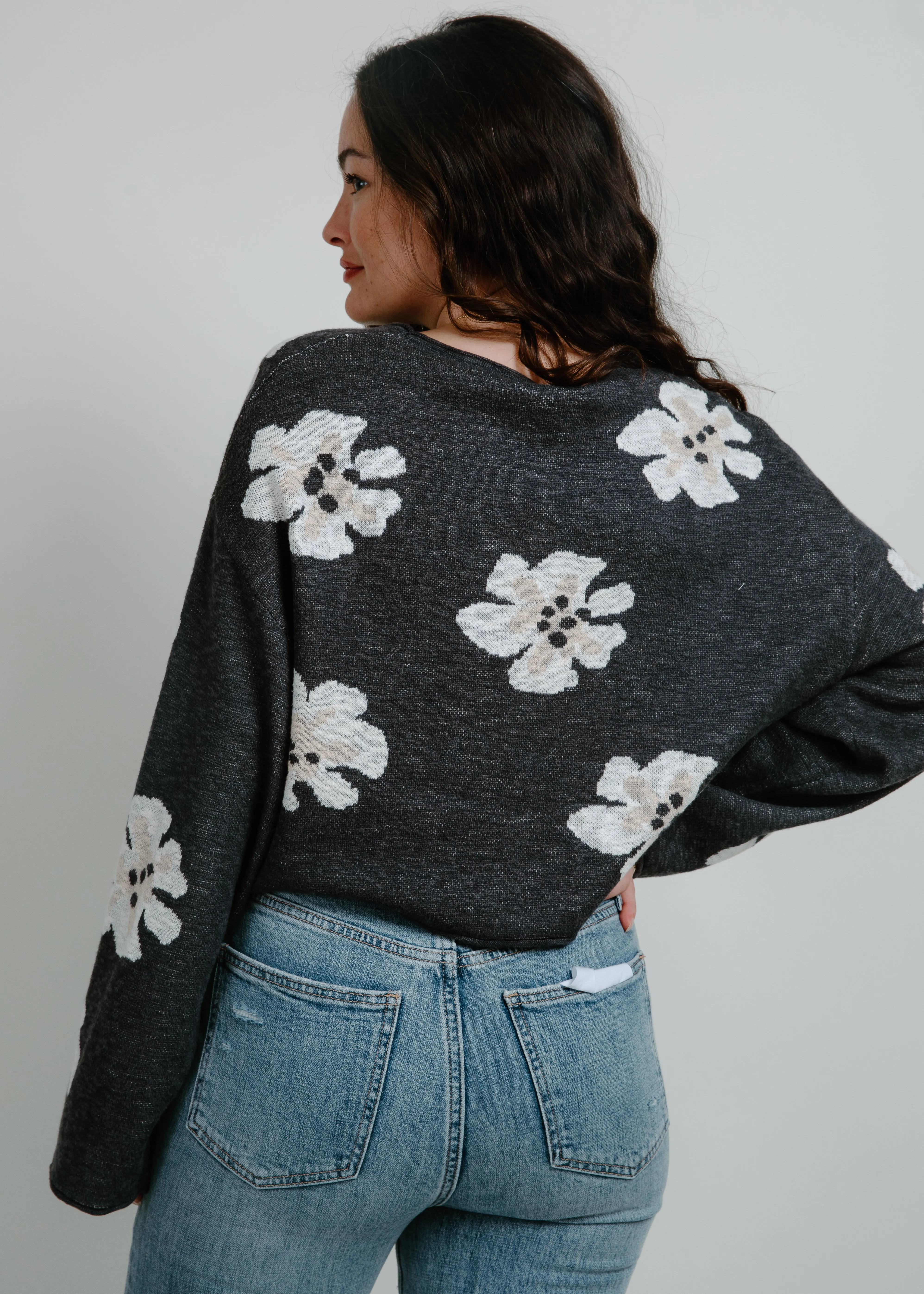 Daisy Cropped Knit Sweater sold by Vinnie Louise product image thumbnail 4