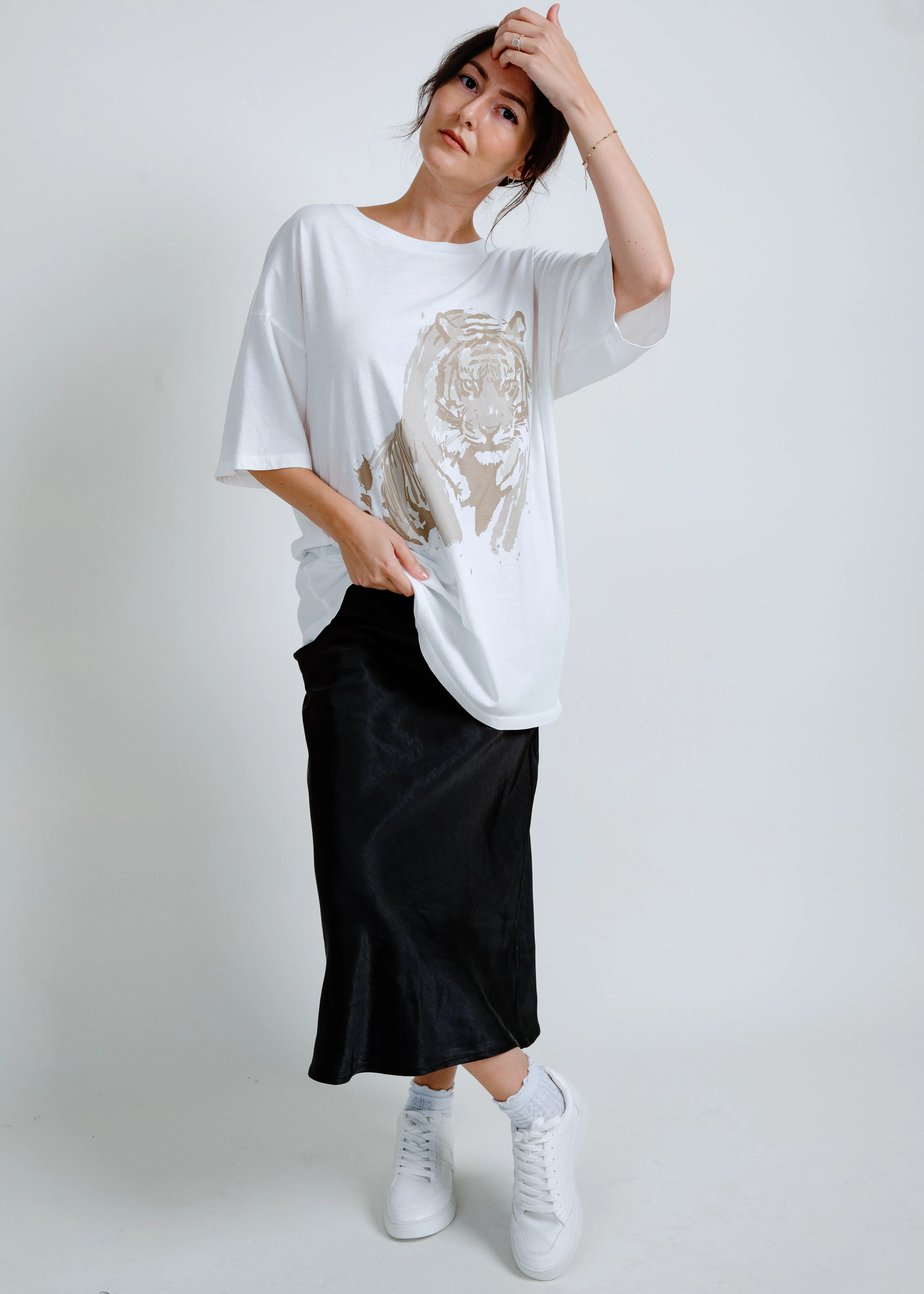 Tiger Oversized Graphic Tee sold by Vinnie Louise product image thumbnail 3
