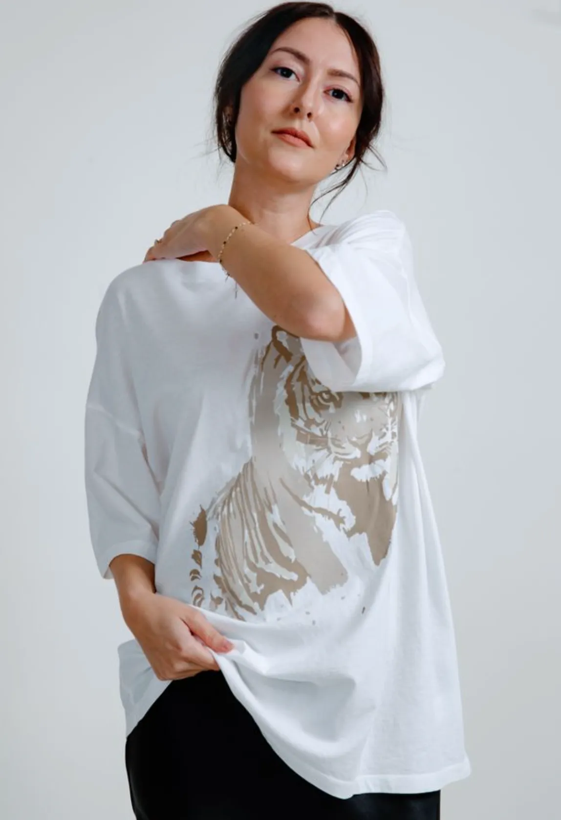 Tiger Oversized Graphic Tee sold by Vinnie Louise