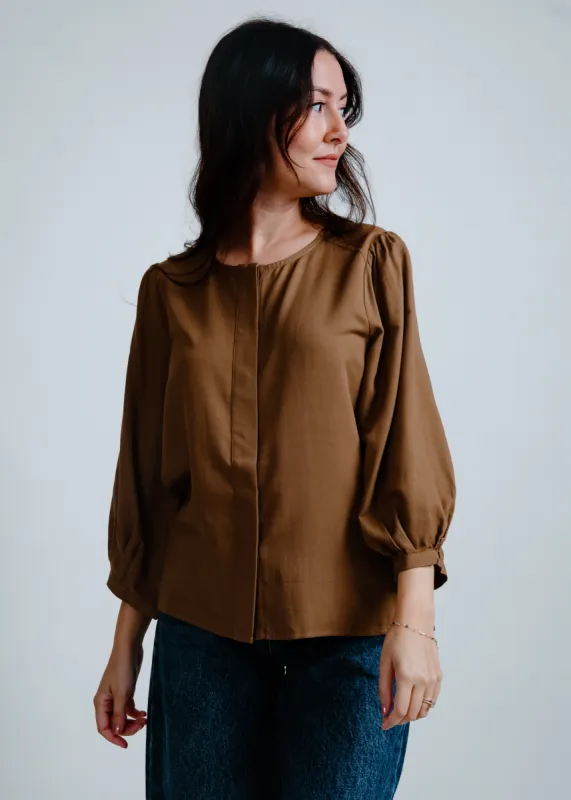 Bailey Balloon Sleeve Blouse sold by Vinnie Louise