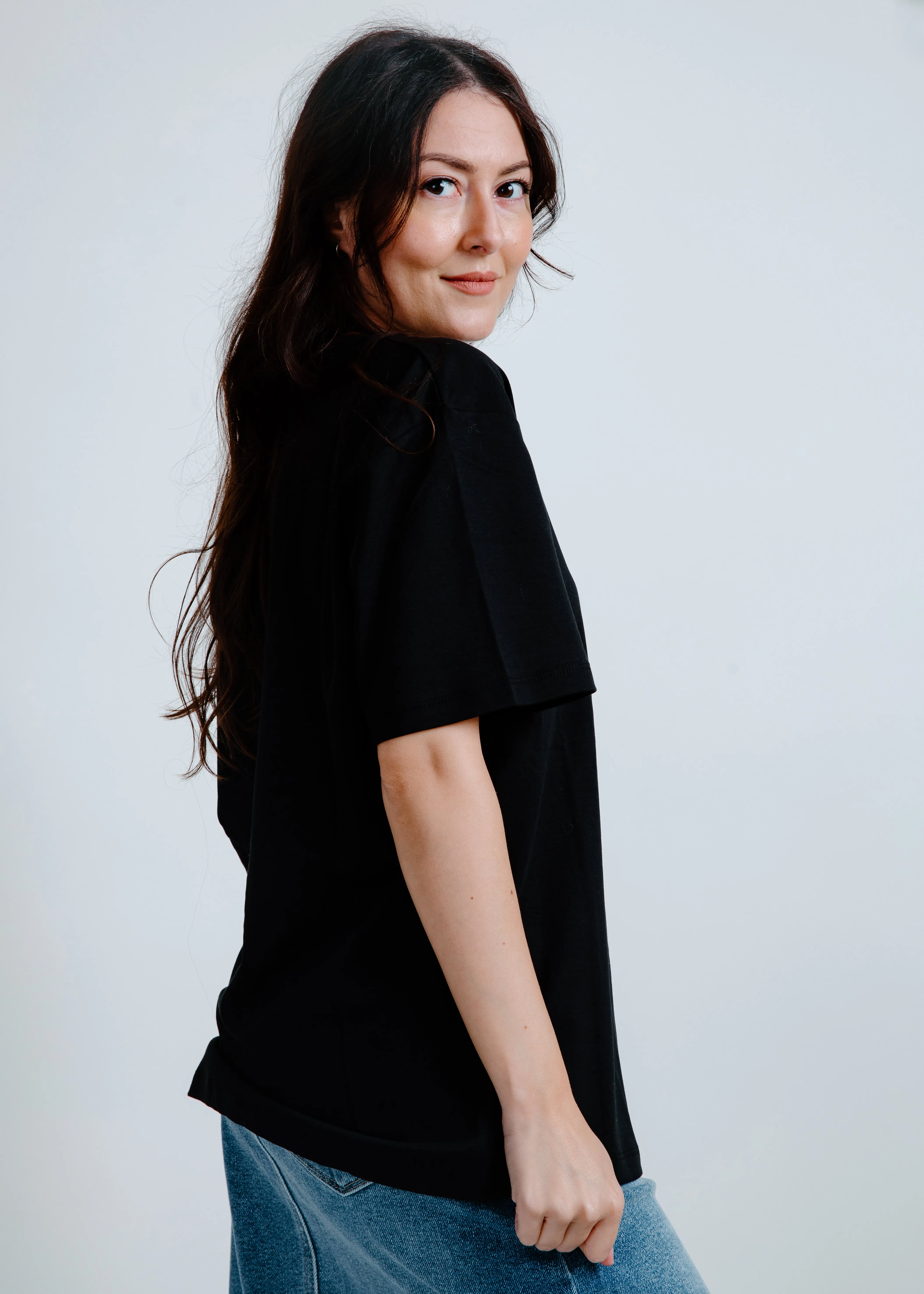 Harper Tee - Black sold by Vinnie Louise product image thumbnail 4