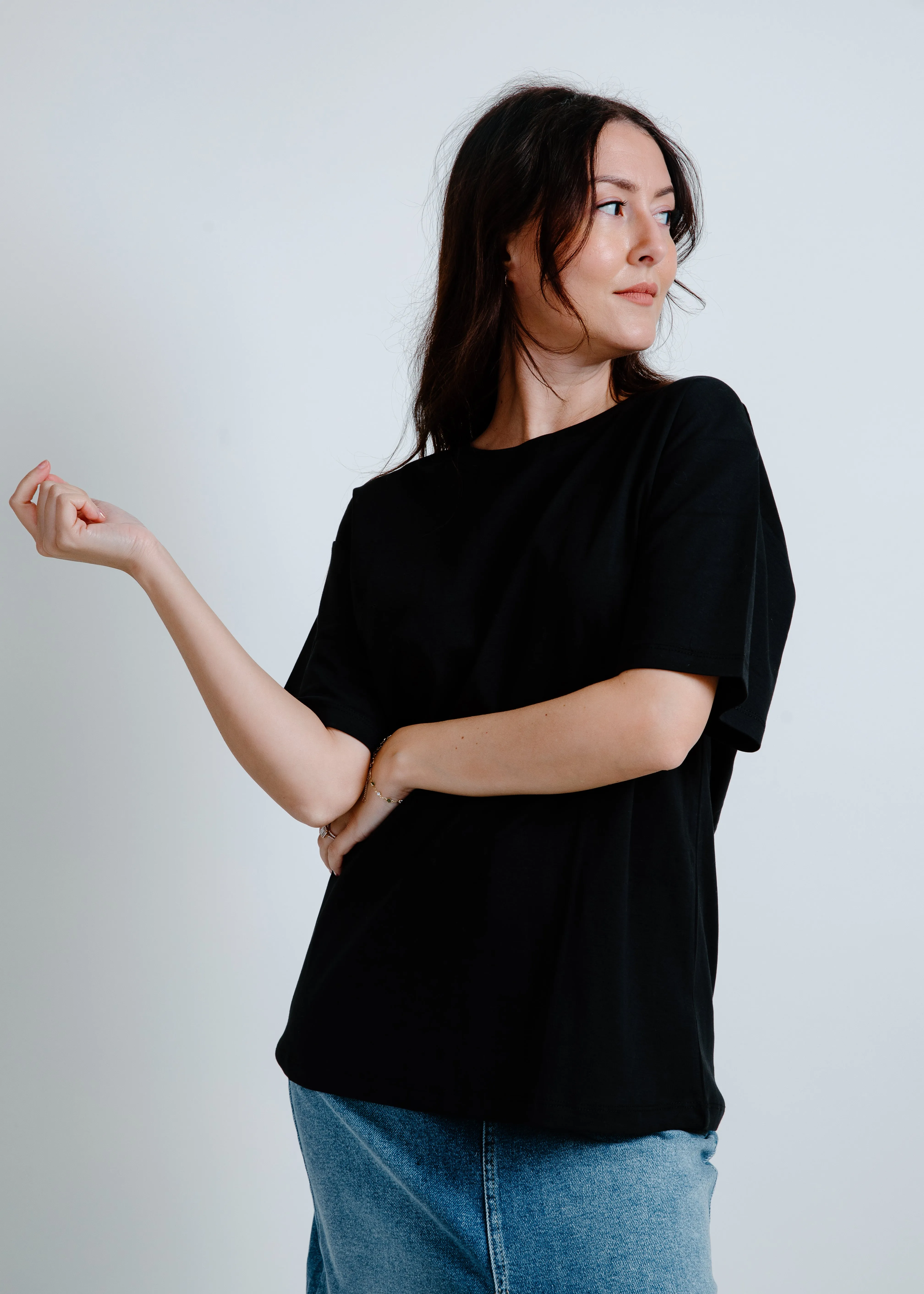 Harper Tee - Black sold by Vinnie Louise product image thumbnail 3