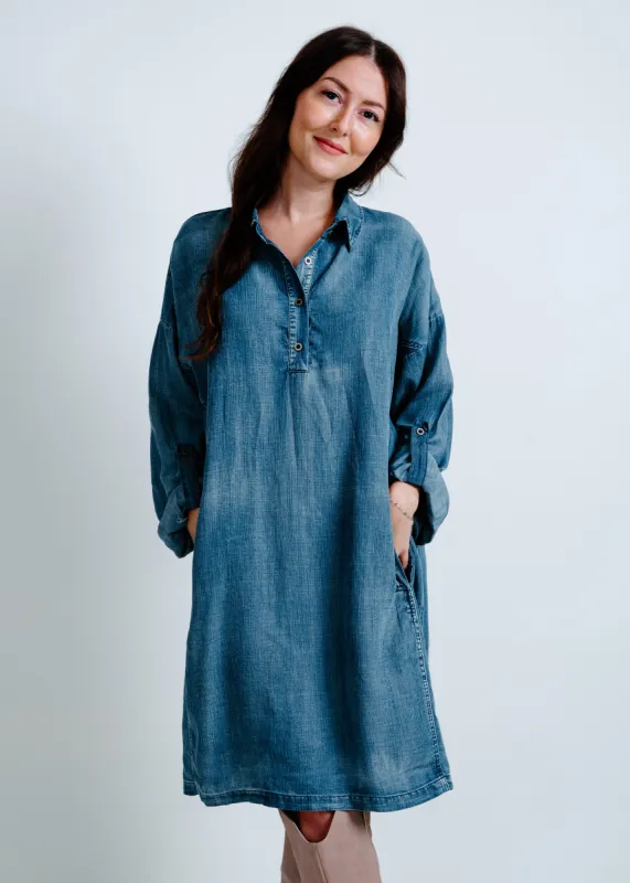 Able Denim Mini Dress sold by Vinnie Louise