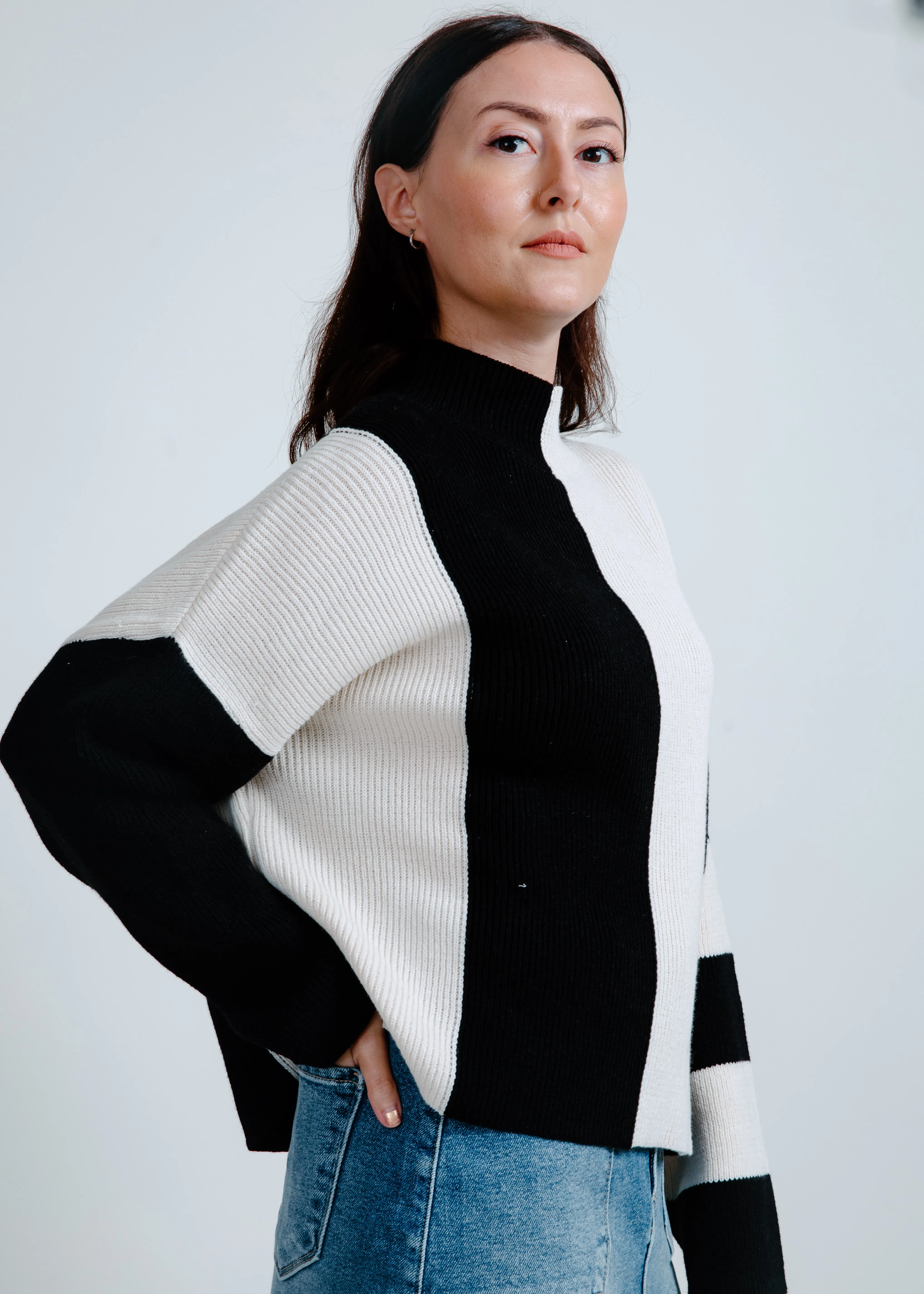 Marlene Colorblock Stripe Sweater sold by Vinnie Louise product image thumbnail 2