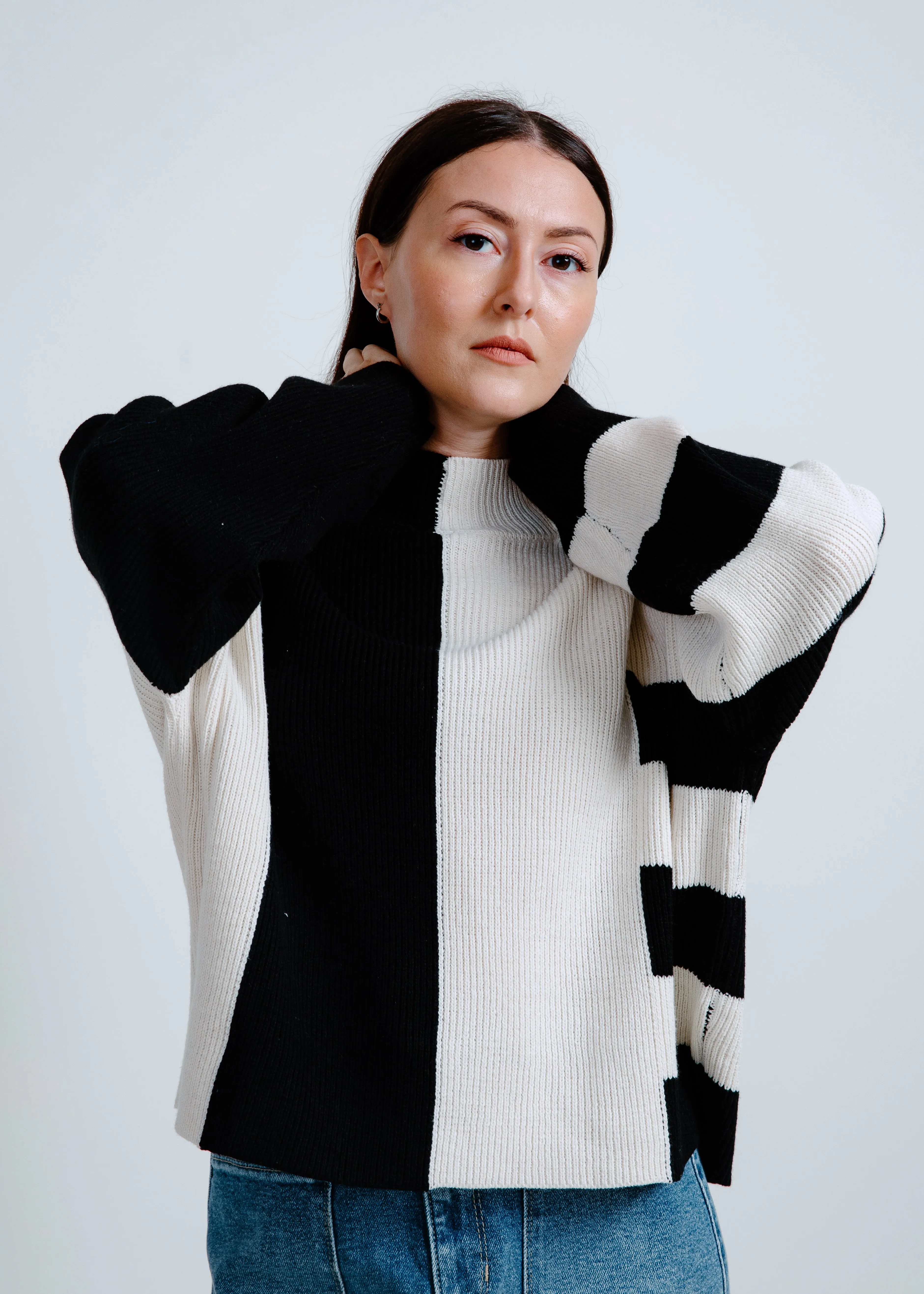 Marlene Colorblock Stripe Sweater sold by Vinnie Louise product image thumbnail 4