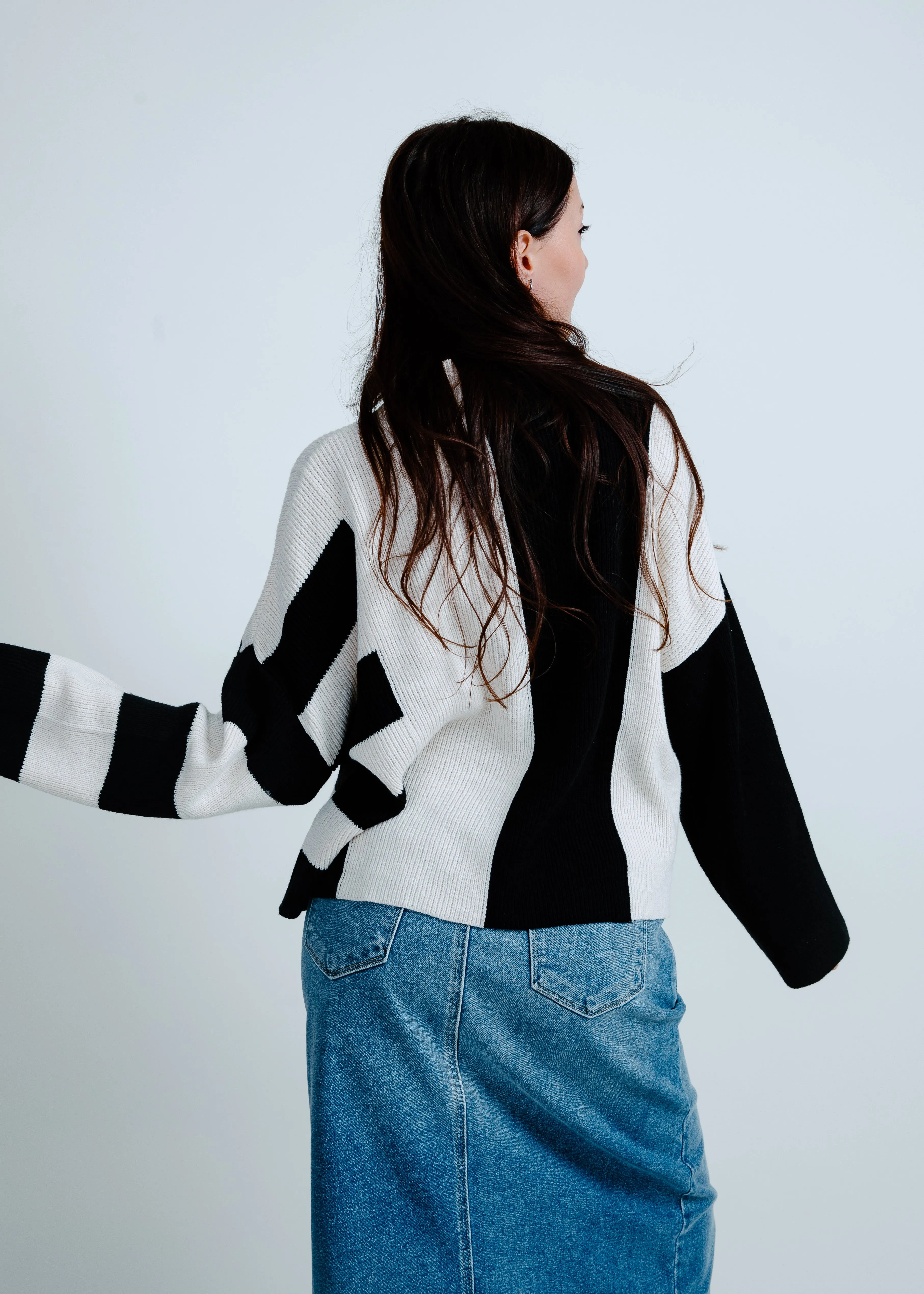 Marlene Colorblock Stripe Sweater sold by Vinnie Louise product image thumbnail 3
