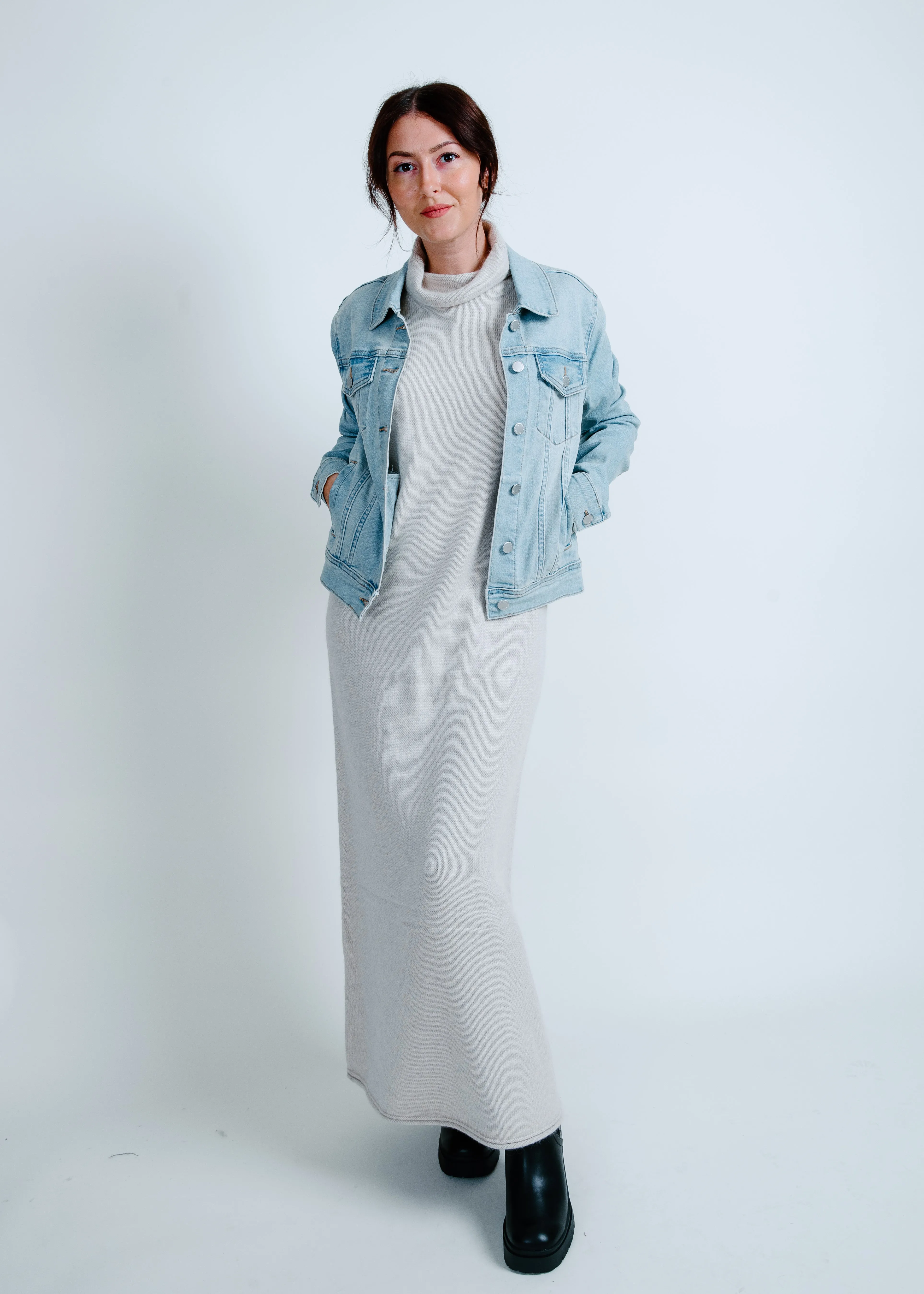 Kendall Sweater Maxi Dress - Beige sold by Vinnie Louise product image thumbnail 3