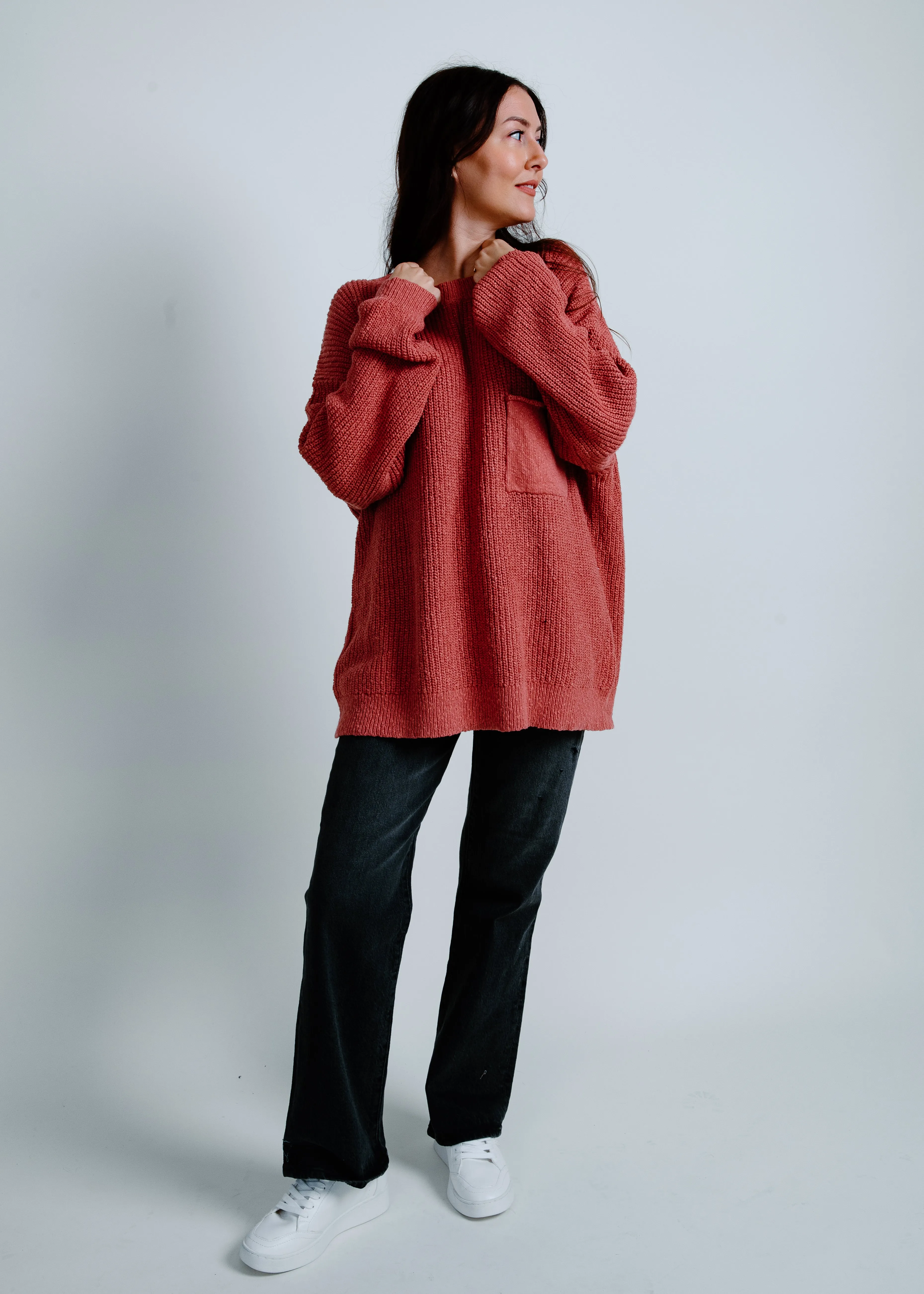 Kaitlyn Knit Sweater - Rose sold by Vinnie Louise