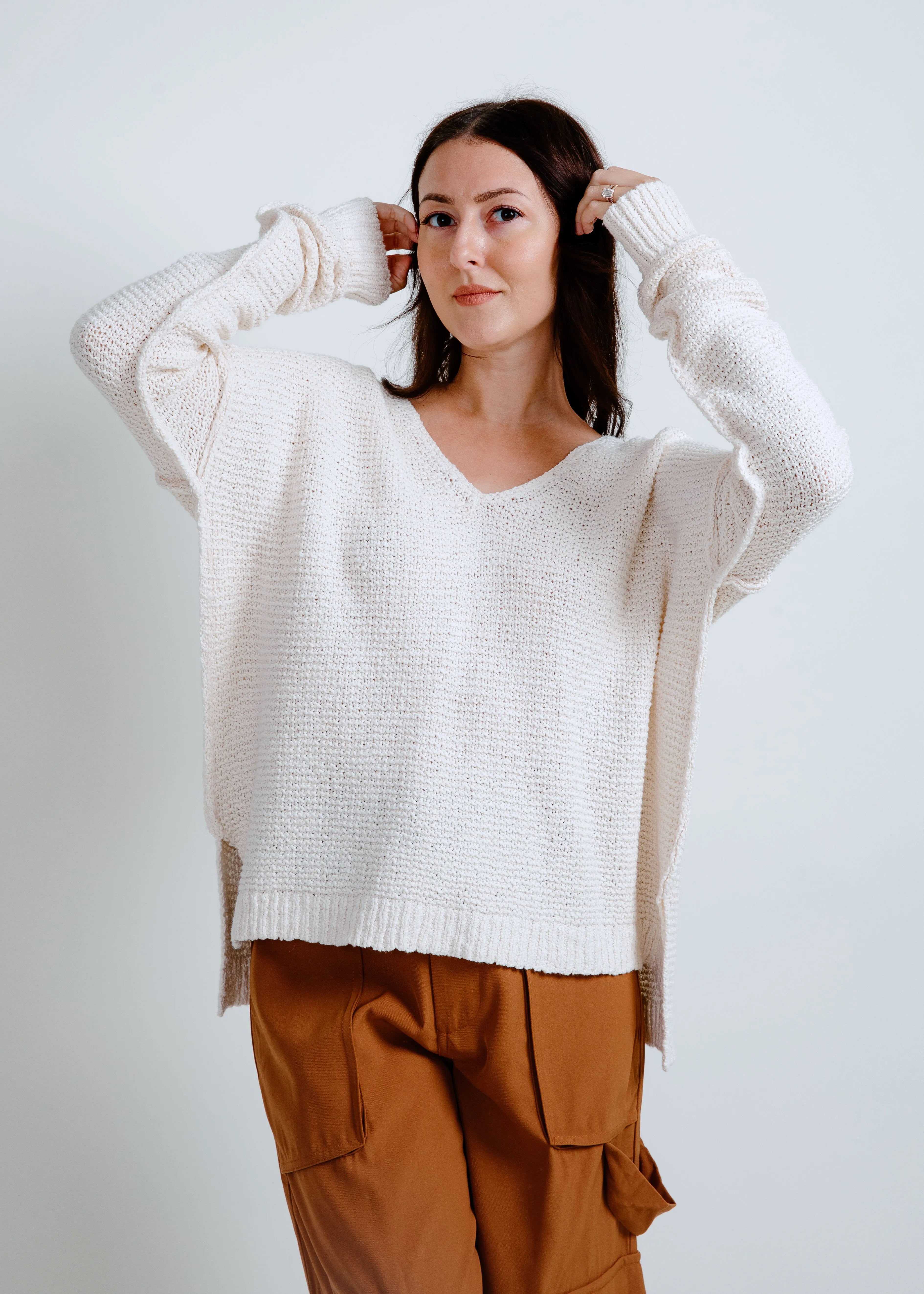 Kelly Knit Sweater - Ivory sold by Vinnie Louise product image thumbnail 4