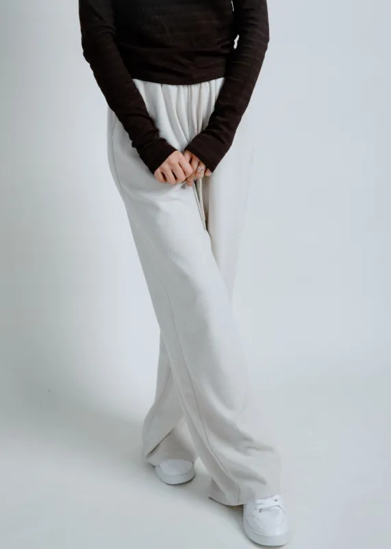 Night In Wide Leg Pants - Cream sold by Vinnie Louise