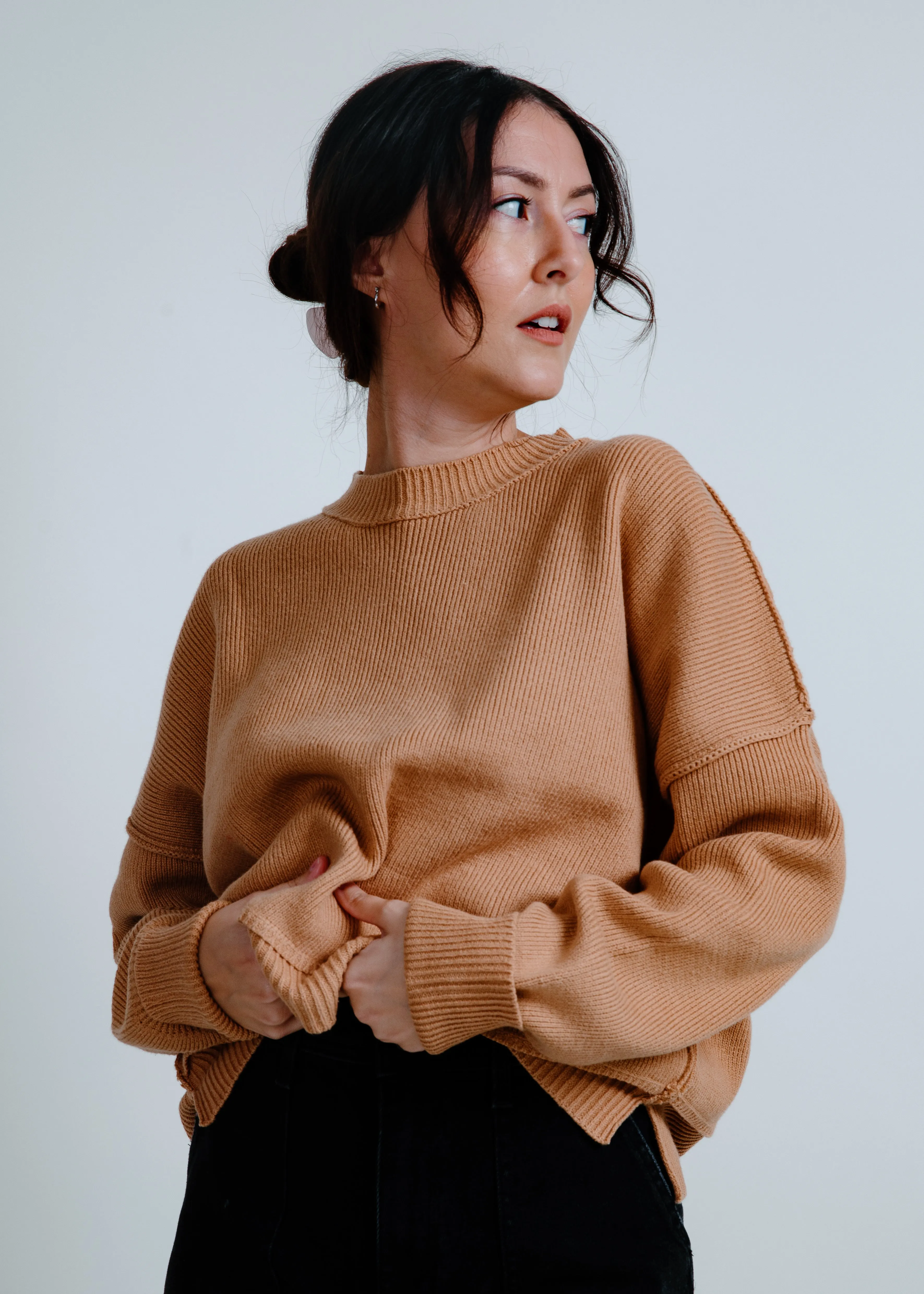 Kelsey Ribbed Sweater - Camel sold by Vinnie Louise product image thumbnail 4