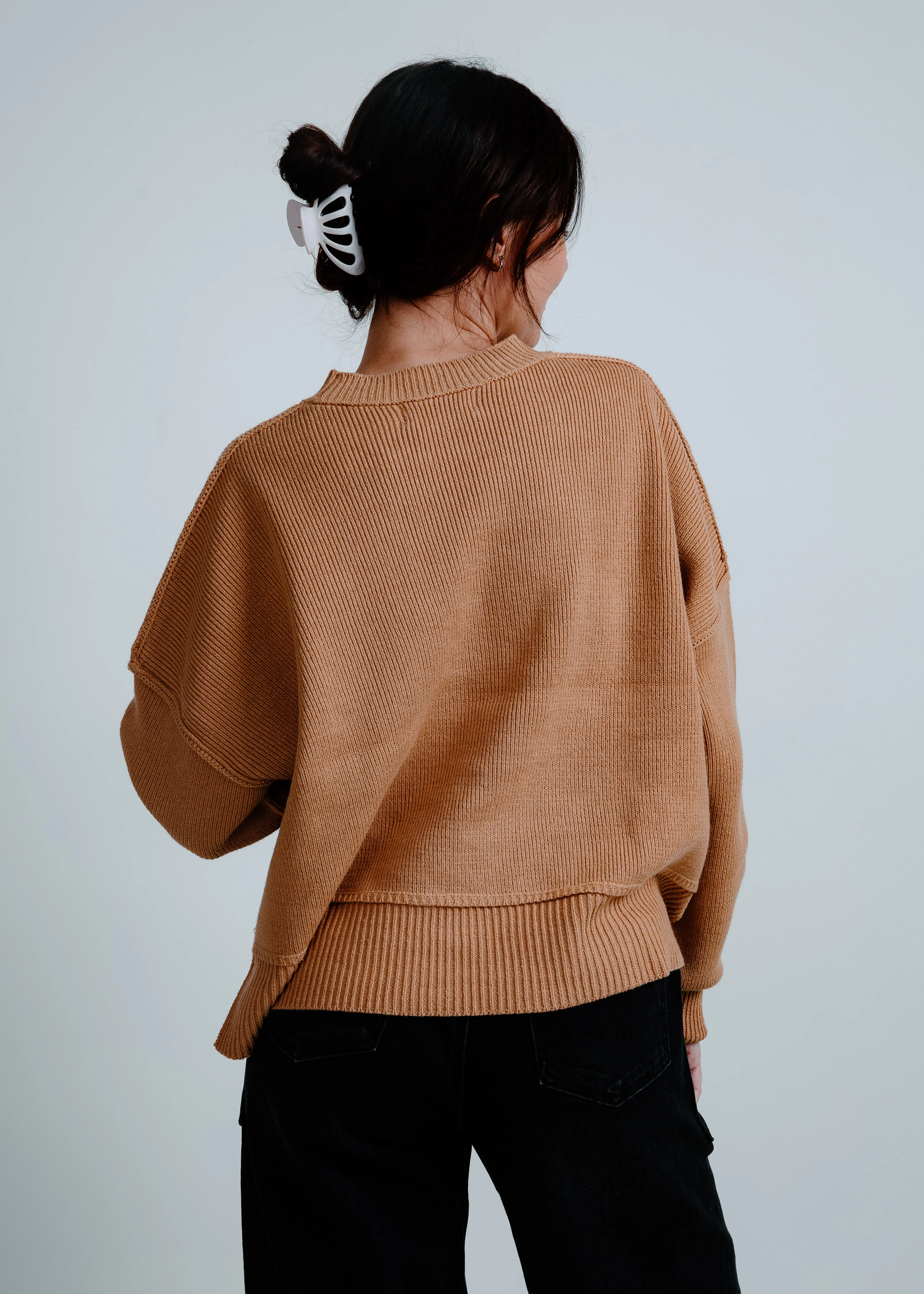 Kelsey Ribbed Sweater - Camel sold by Vinnie Louise product image thumbnail 3
