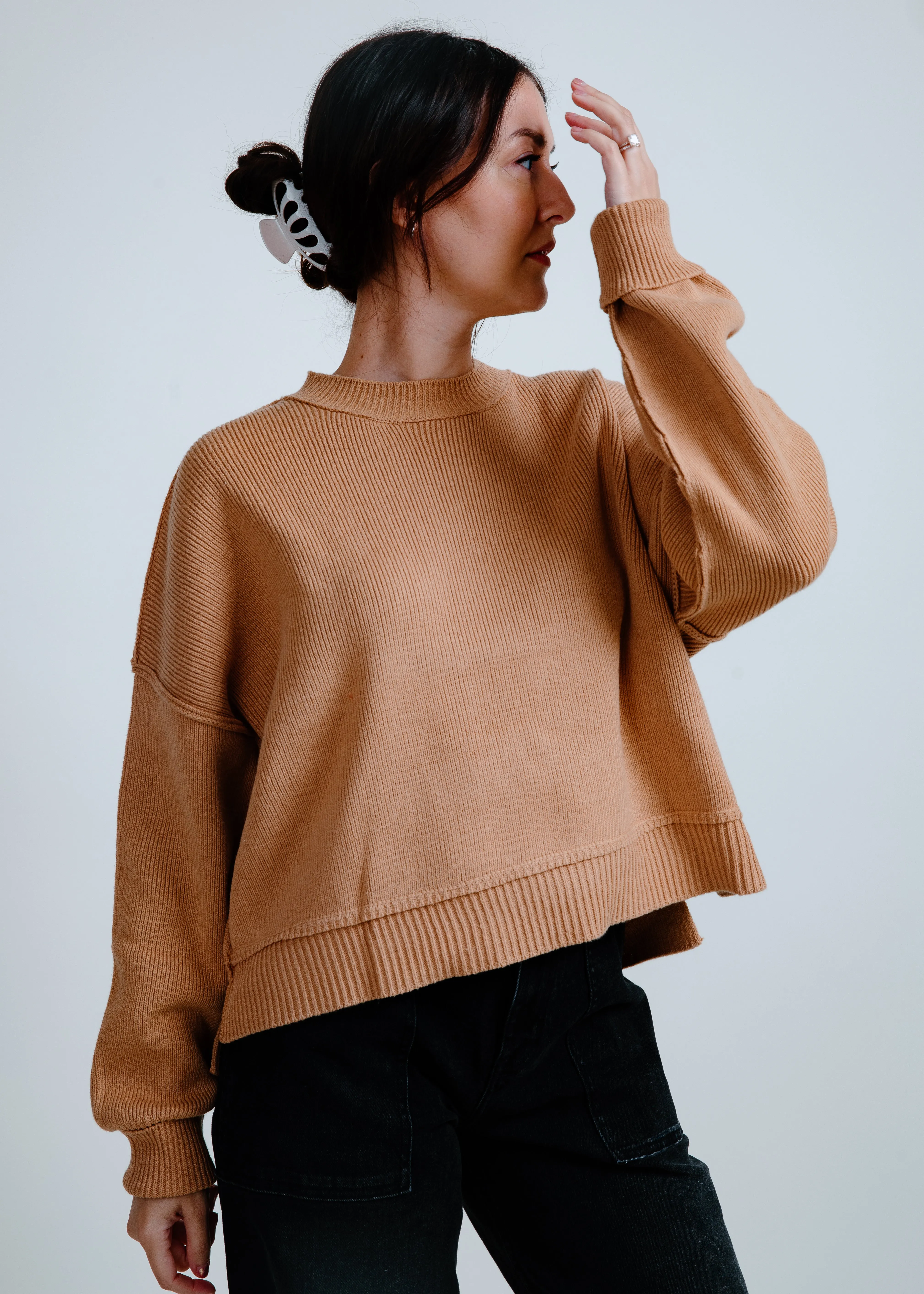 Kelsey Ribbed Sweater - Camel sold by Vinnie Louise product image thumbnail 2
