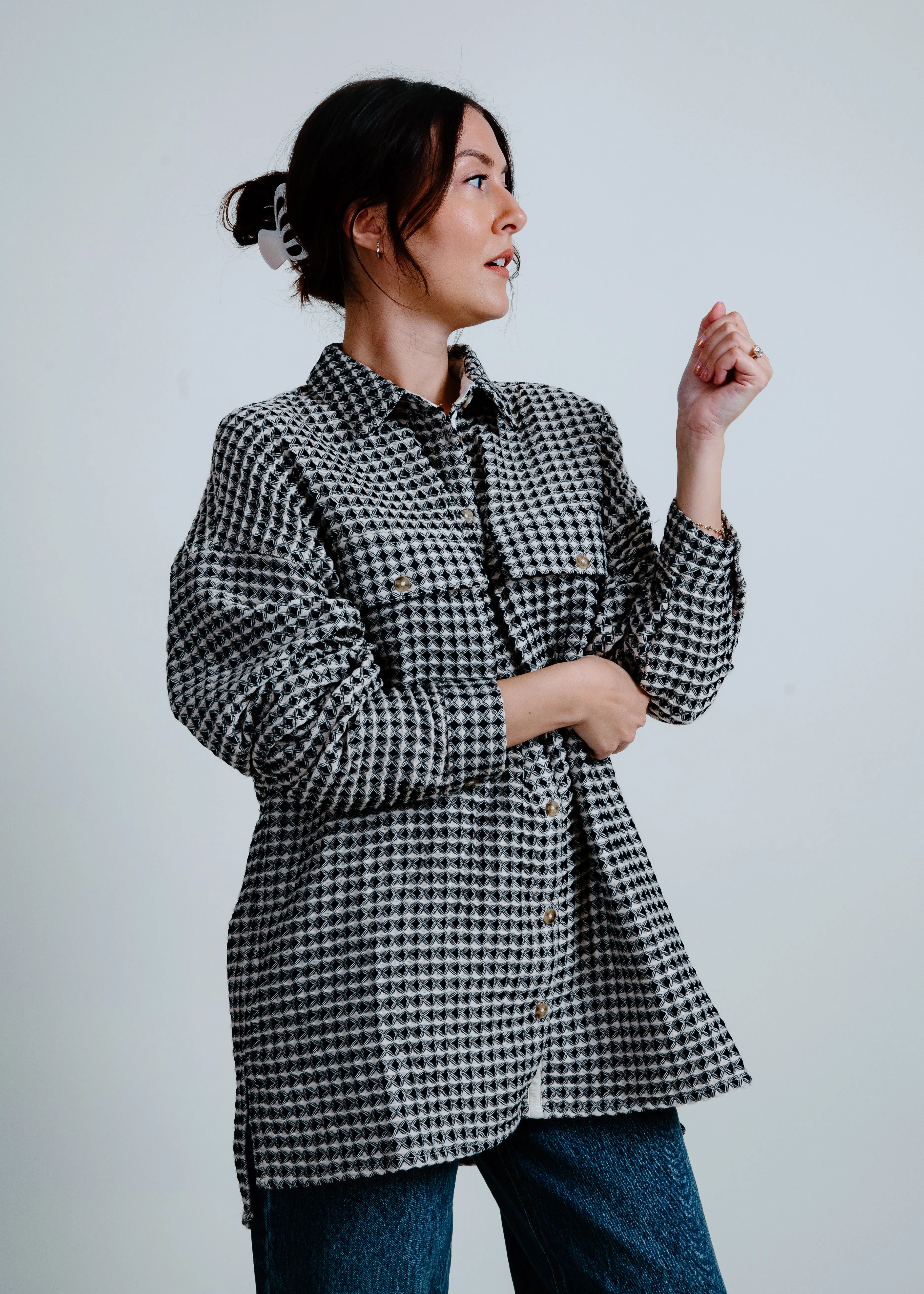 Kylie Oversized Shacket sold by Vinnie Louise product image thumbnail 3