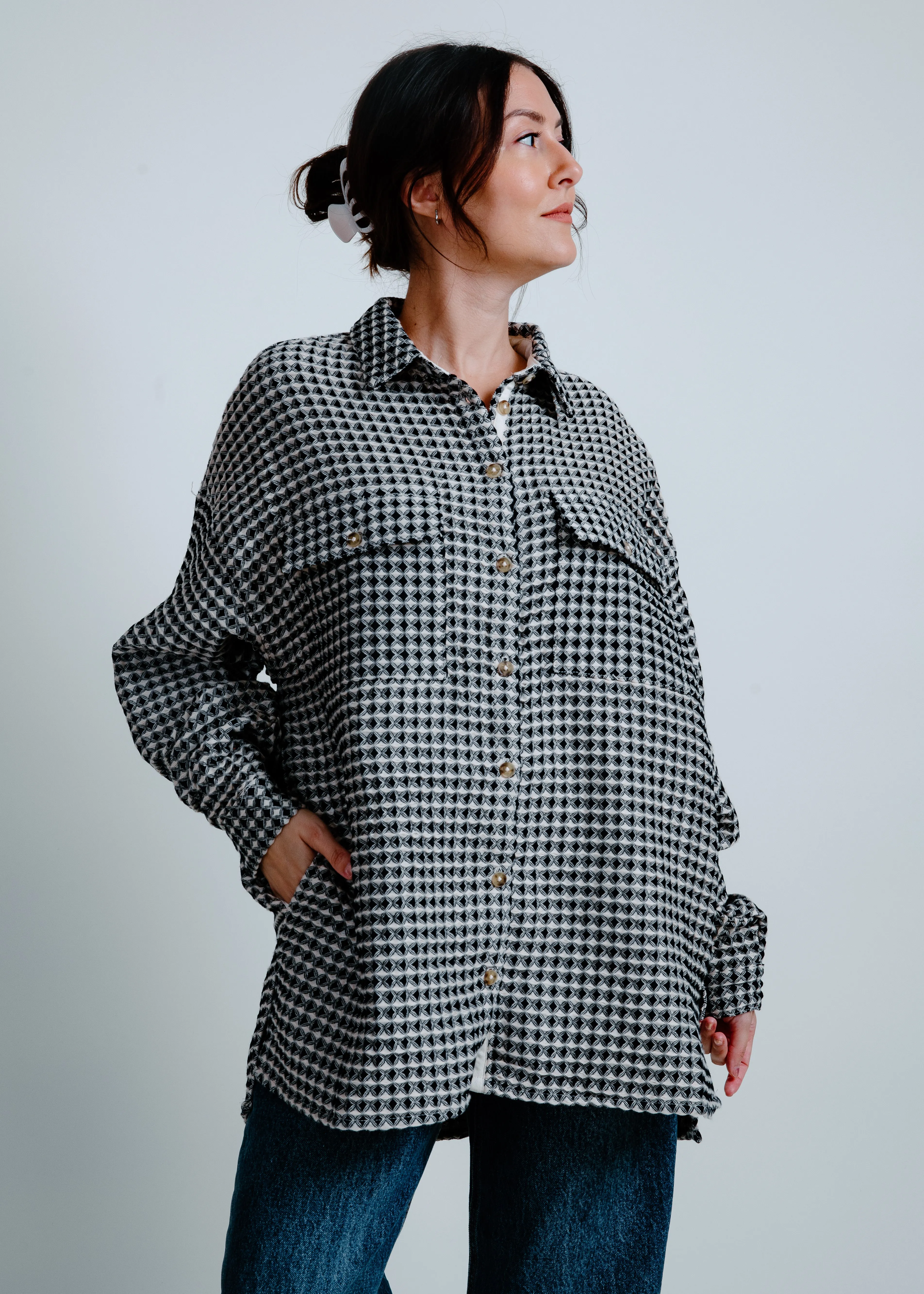 Kylie Oversized Shacket sold by Vinnie Louise product image thumbnail 5