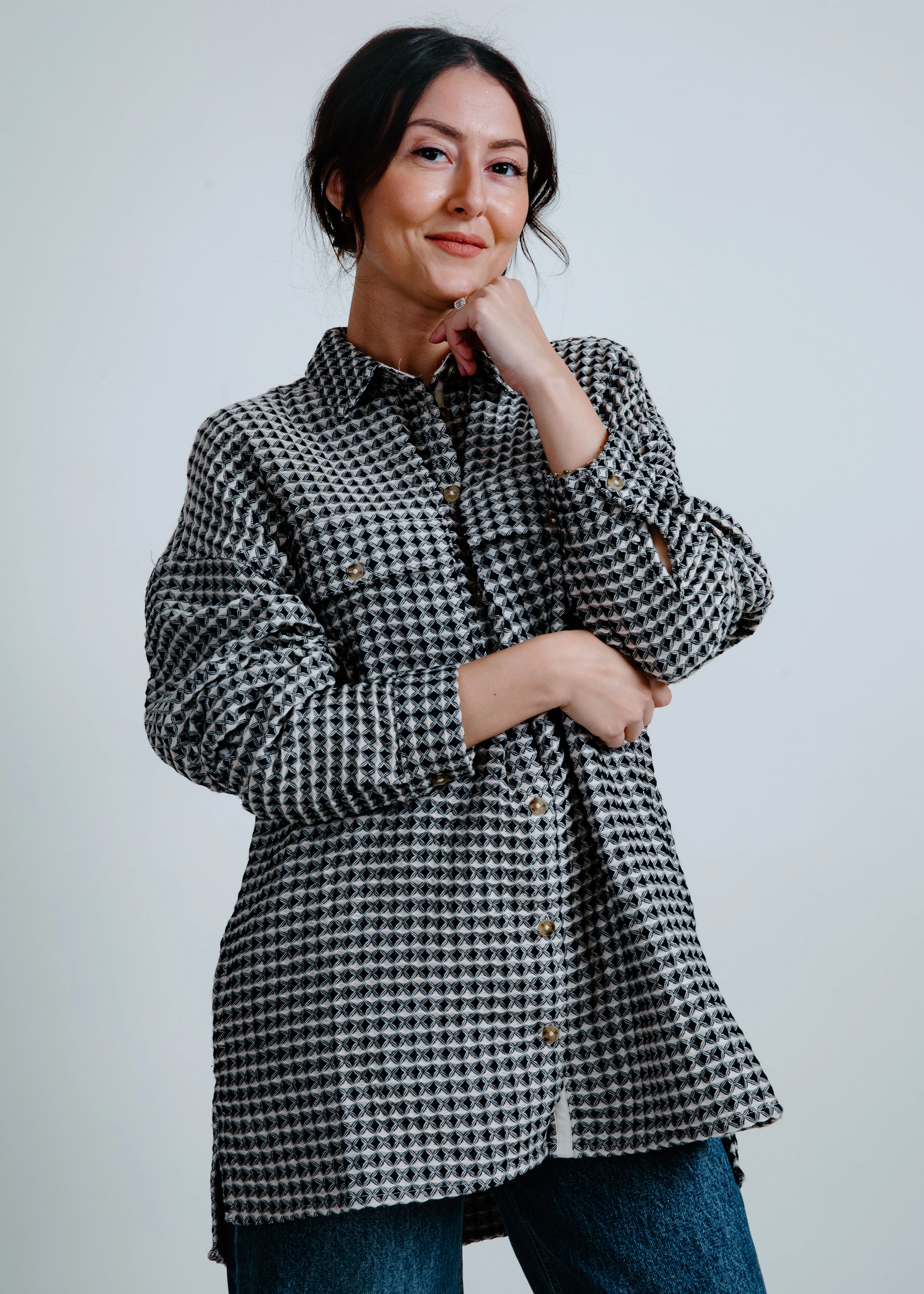 Kylie Oversized Shacket sold by Vinnie Louise