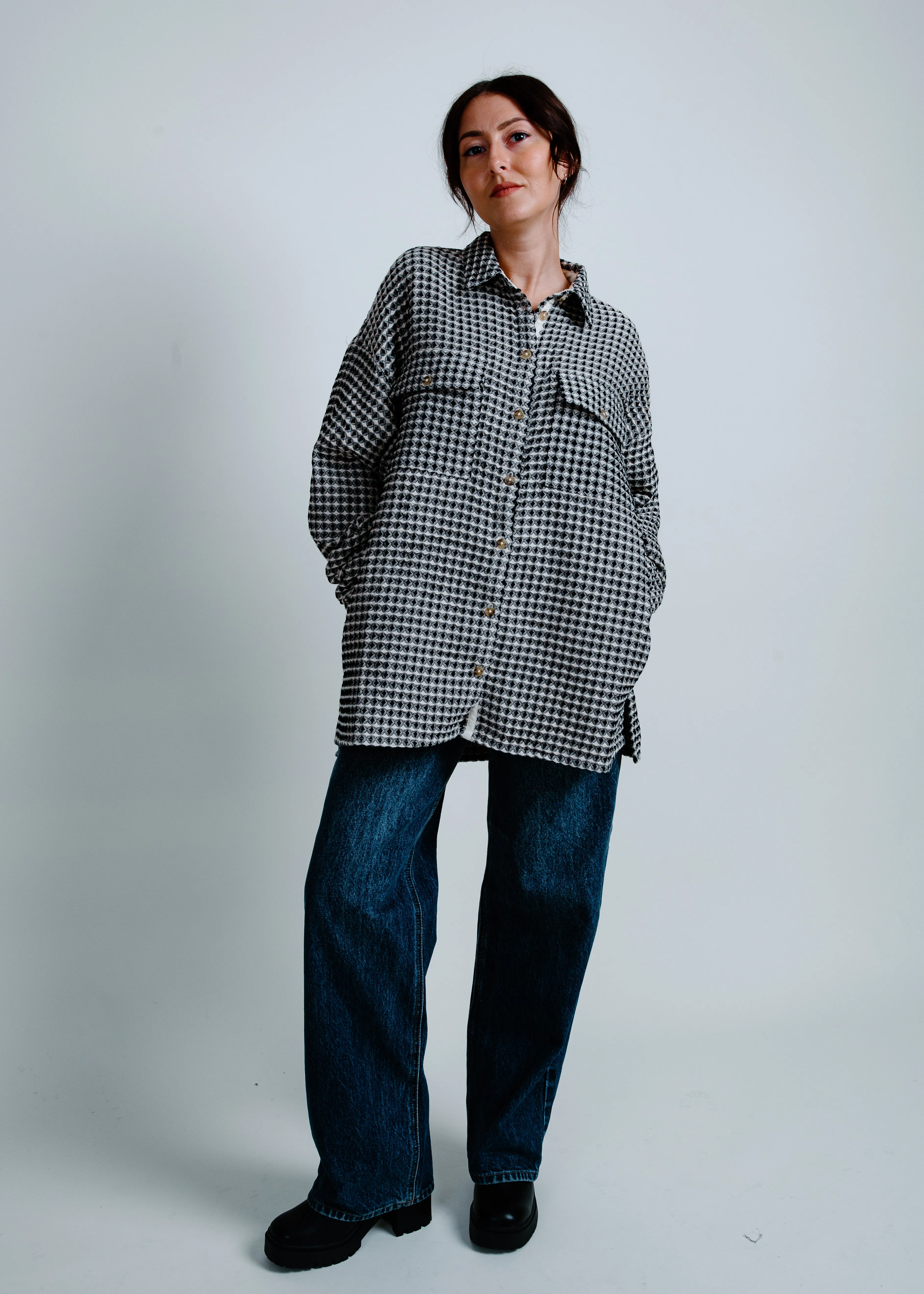 Kylie Oversized Shacket sold by Vinnie Louise product image thumbnail 4