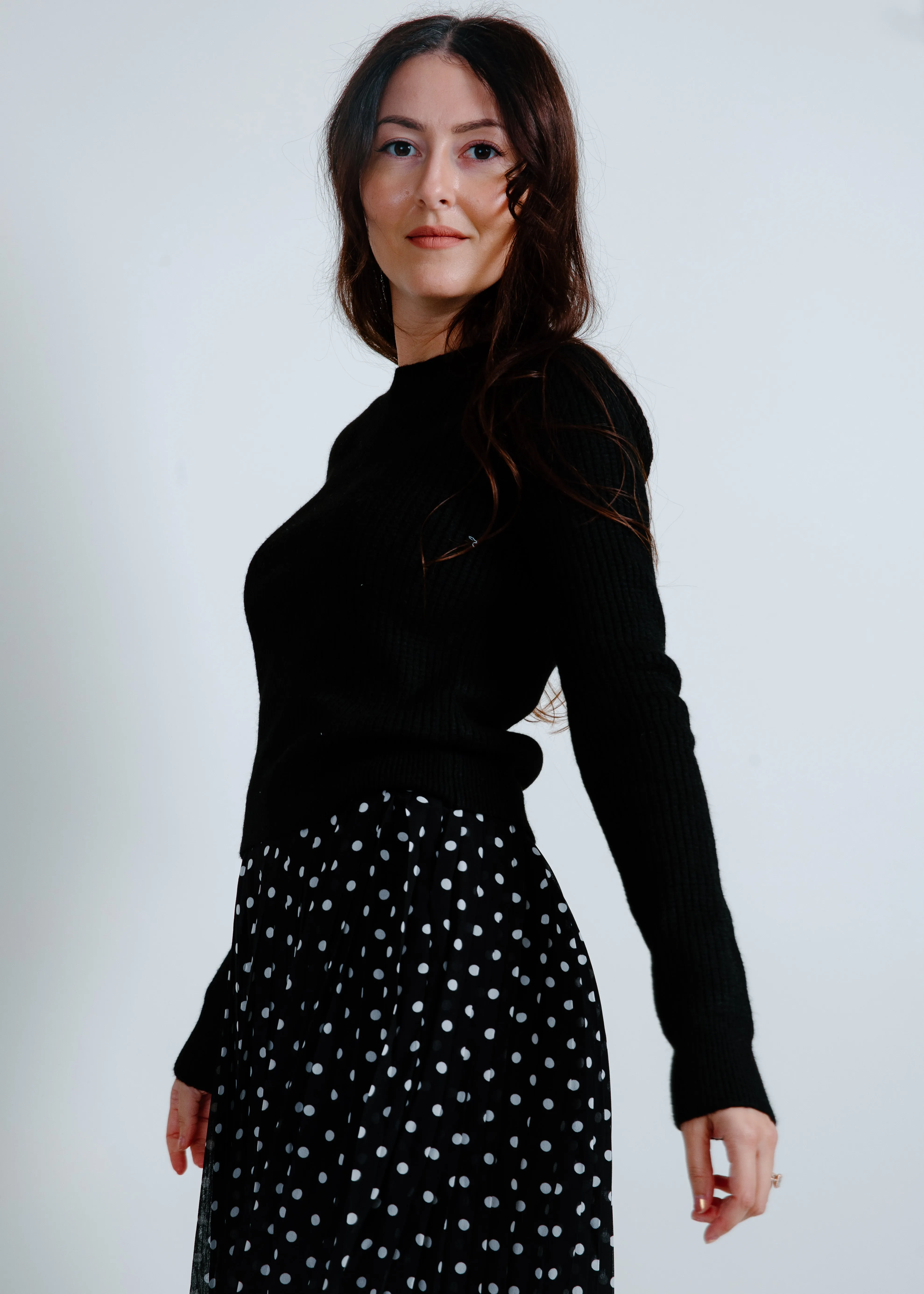 Blaire Long Sleeve Knit Top - Black sold by Vinnie Louise product image thumbnail 3