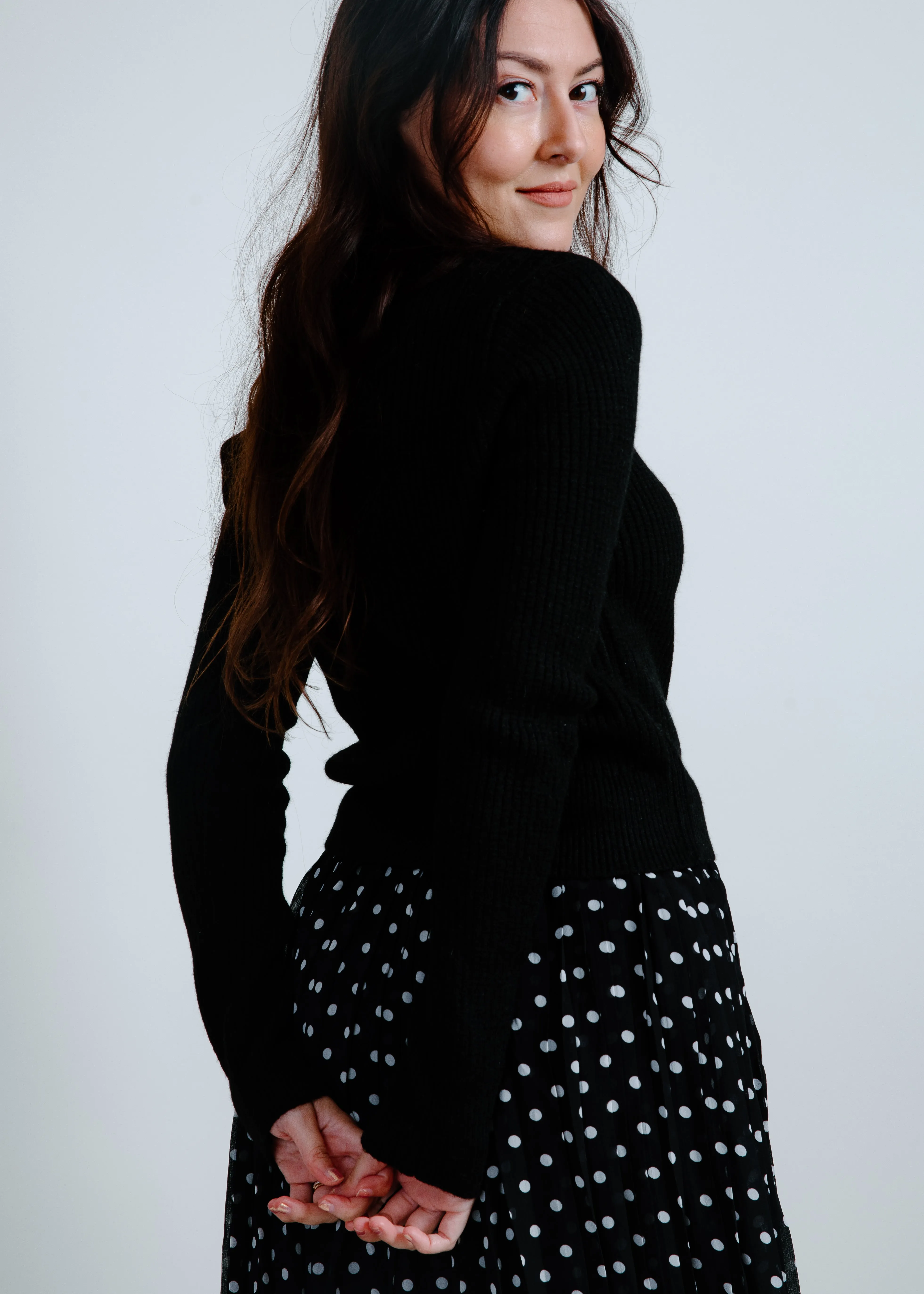 Blaire Long Sleeve Knit Top - Black sold by Vinnie Louise product image thumbnail 4