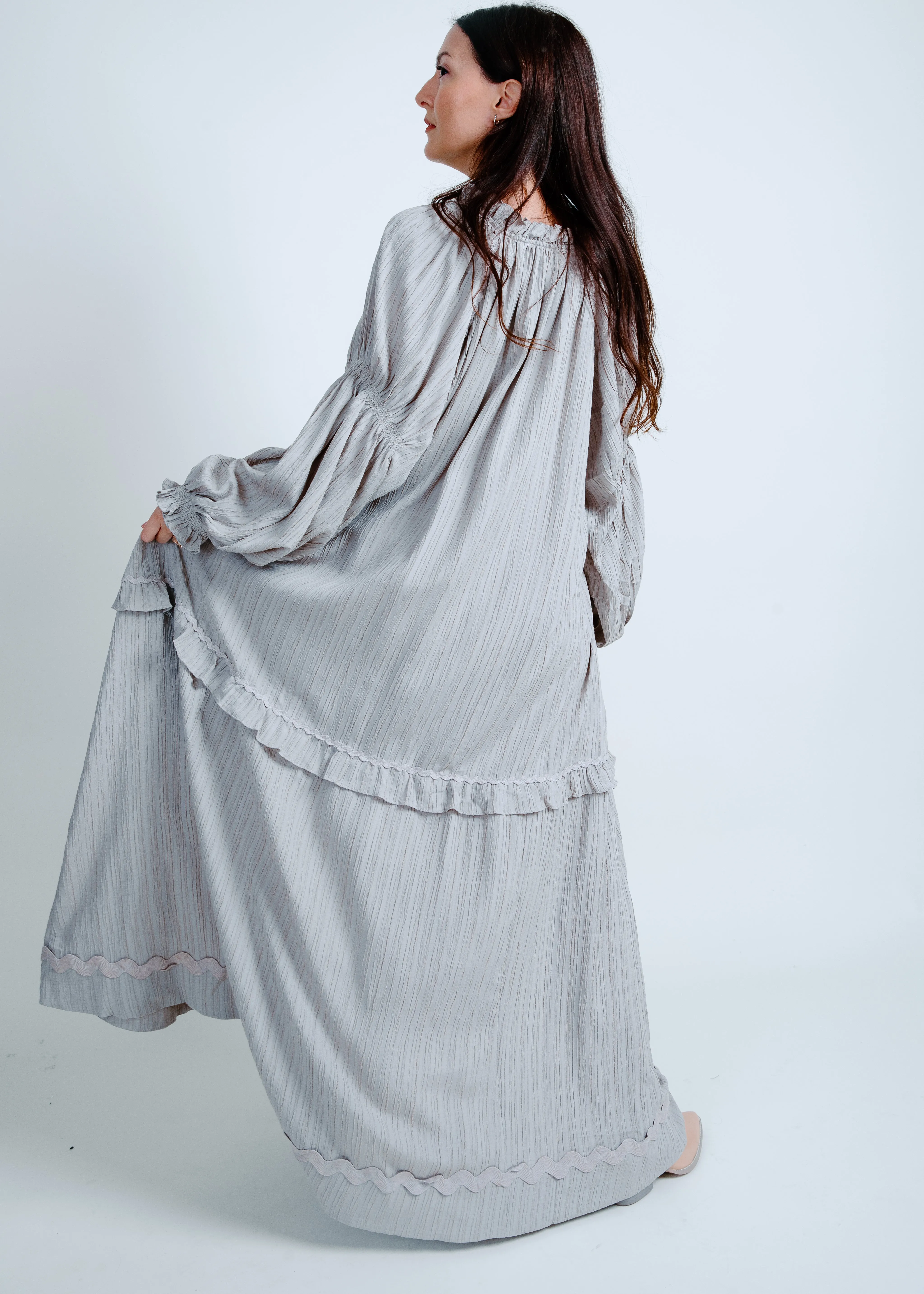 Olivia Midi Dress - Light Mocha sold by Vinnie Louise product image thumbnail 3