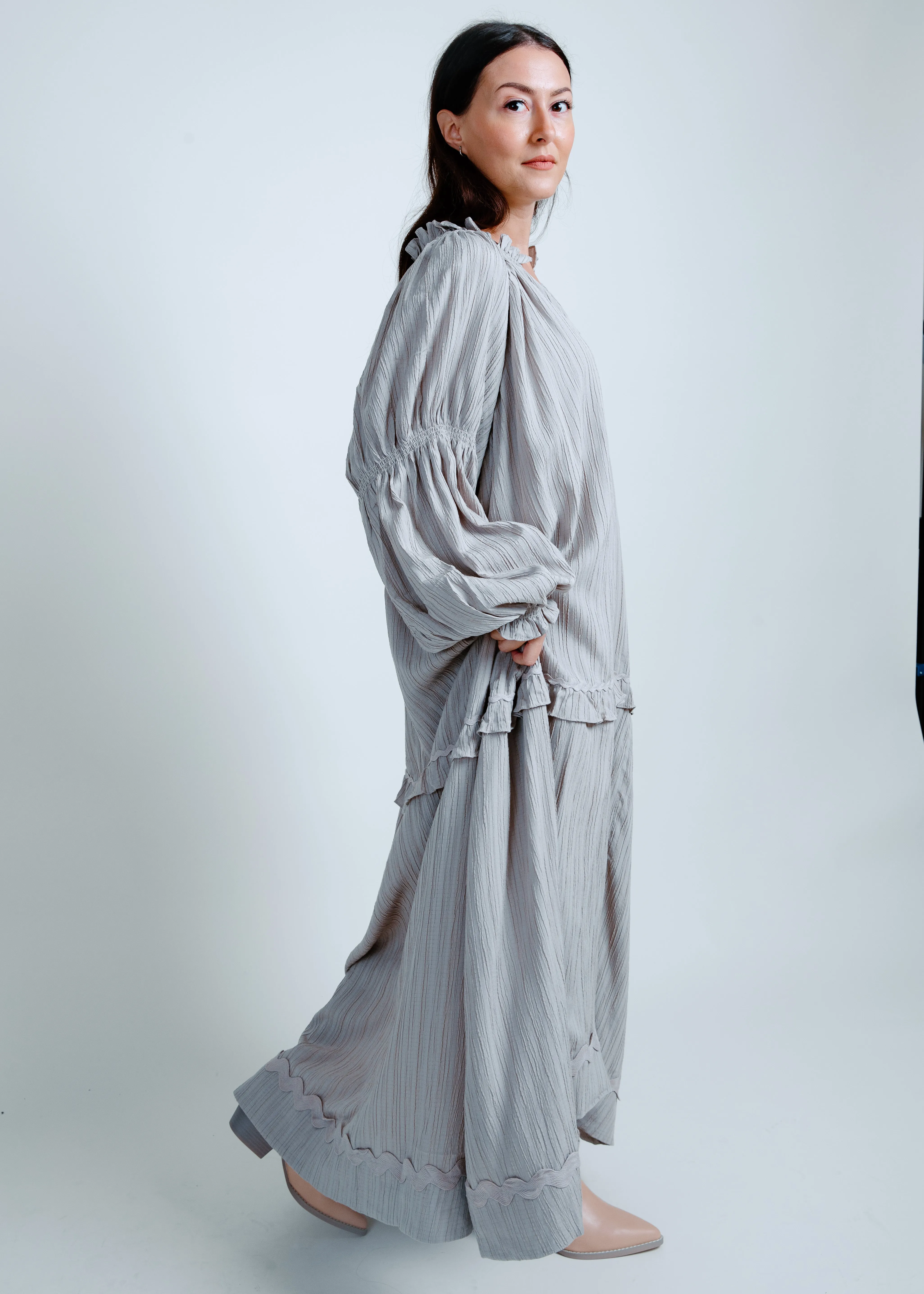 Olivia Midi Dress - Light Mocha sold by Vinnie Louise product image thumbnail 2