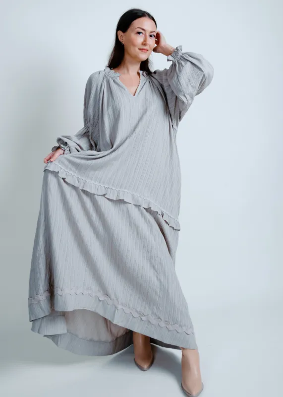 Olivia Midi Dress - Light Mocha sold by Vinnie Louise