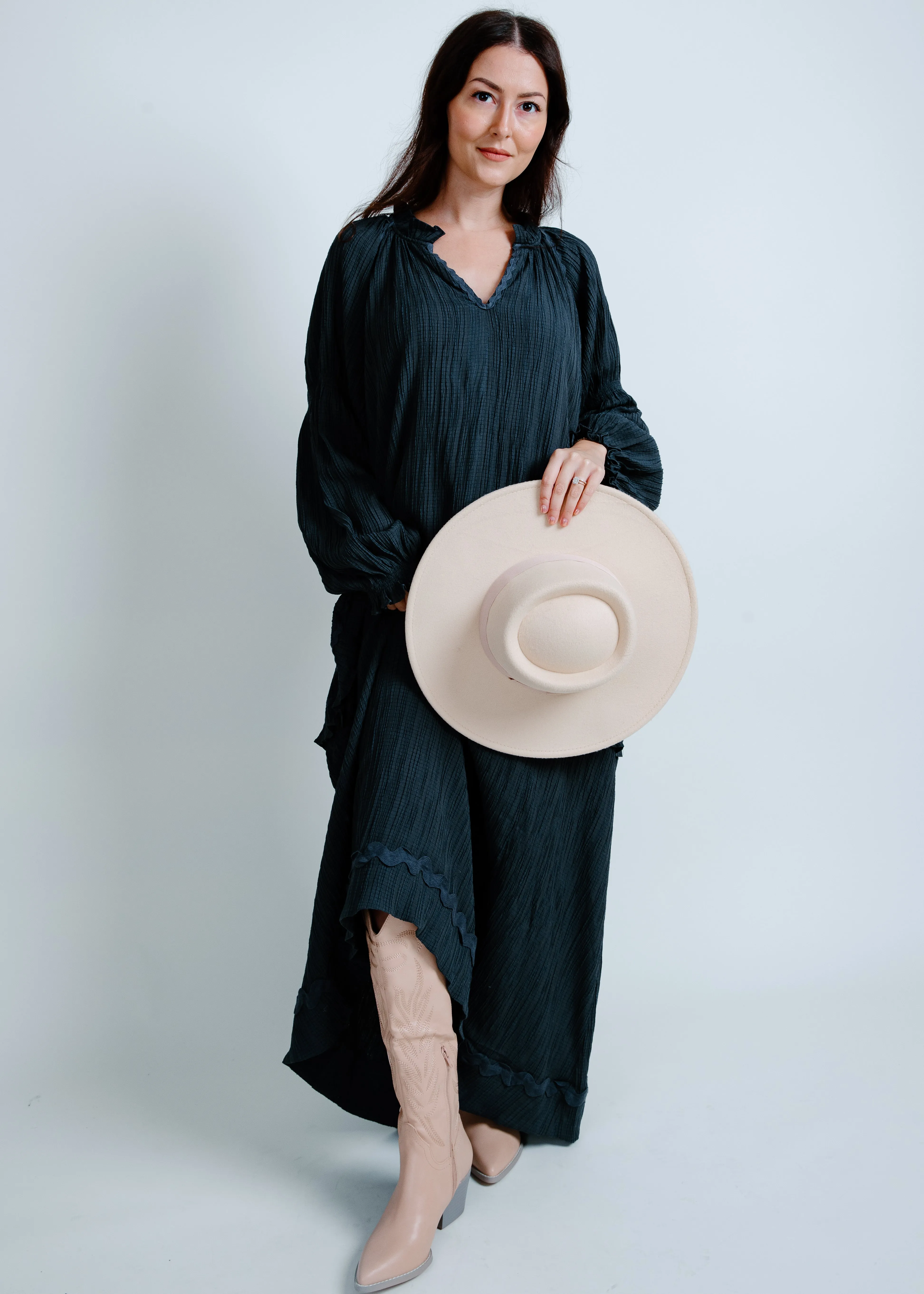 Olivia Midi Dress - Charcoal sold by Vinnie Louise product image thumbnail 3