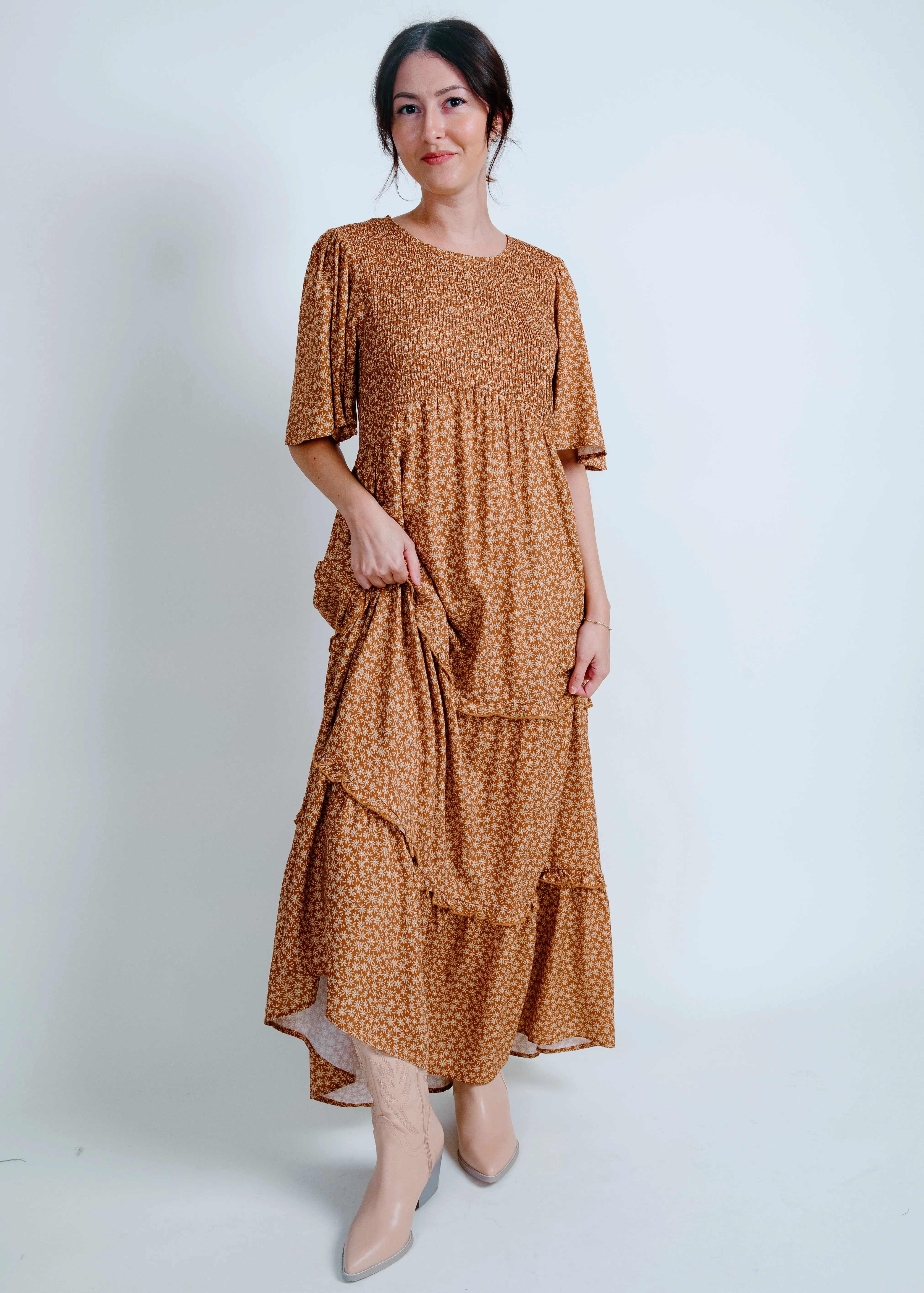 Fall Leaves Maxi Dress sold by Vinnie Louise