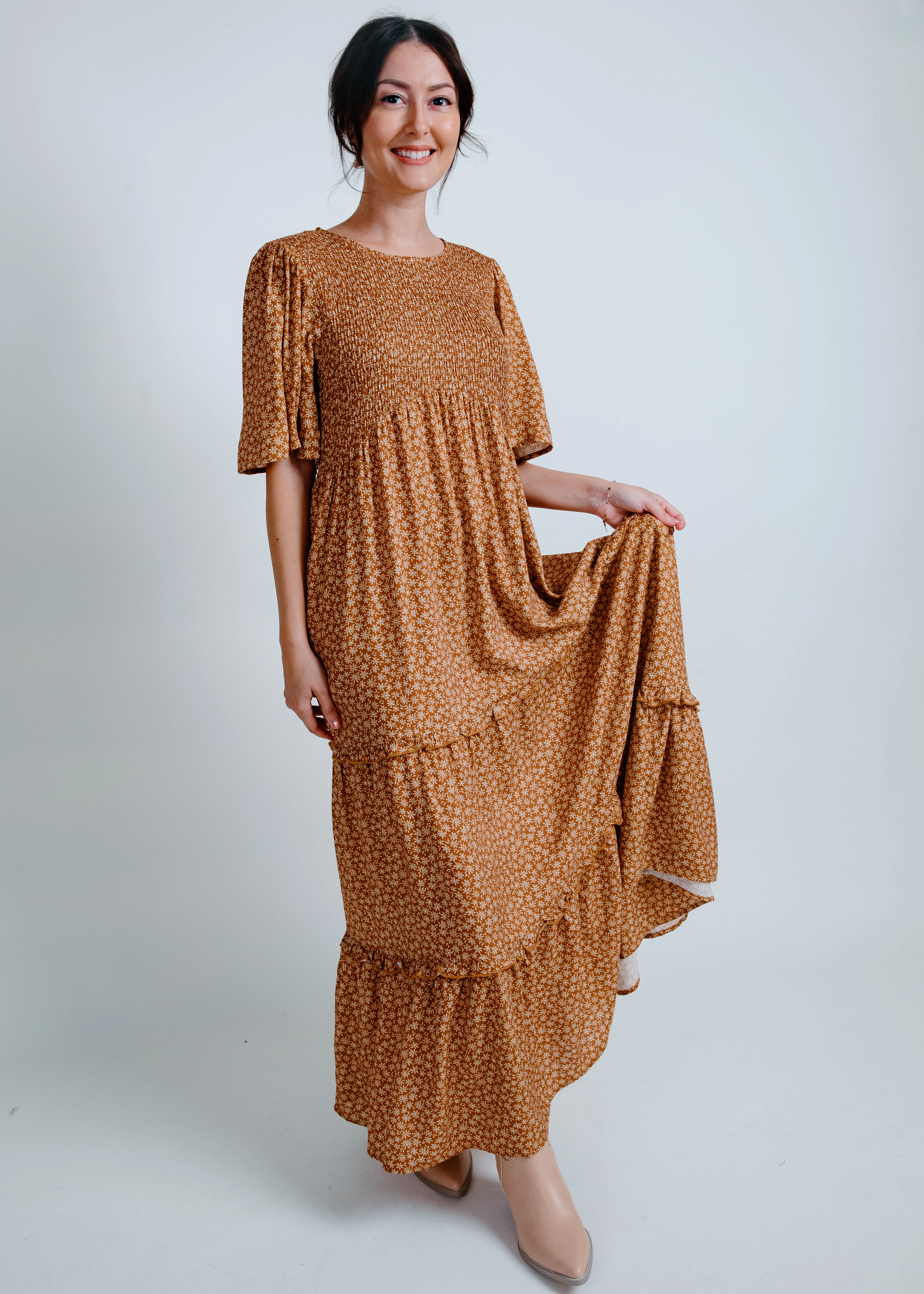 Fall Leaves Maxi Dress sold by Vinnie Louise product image thumbnail 4
