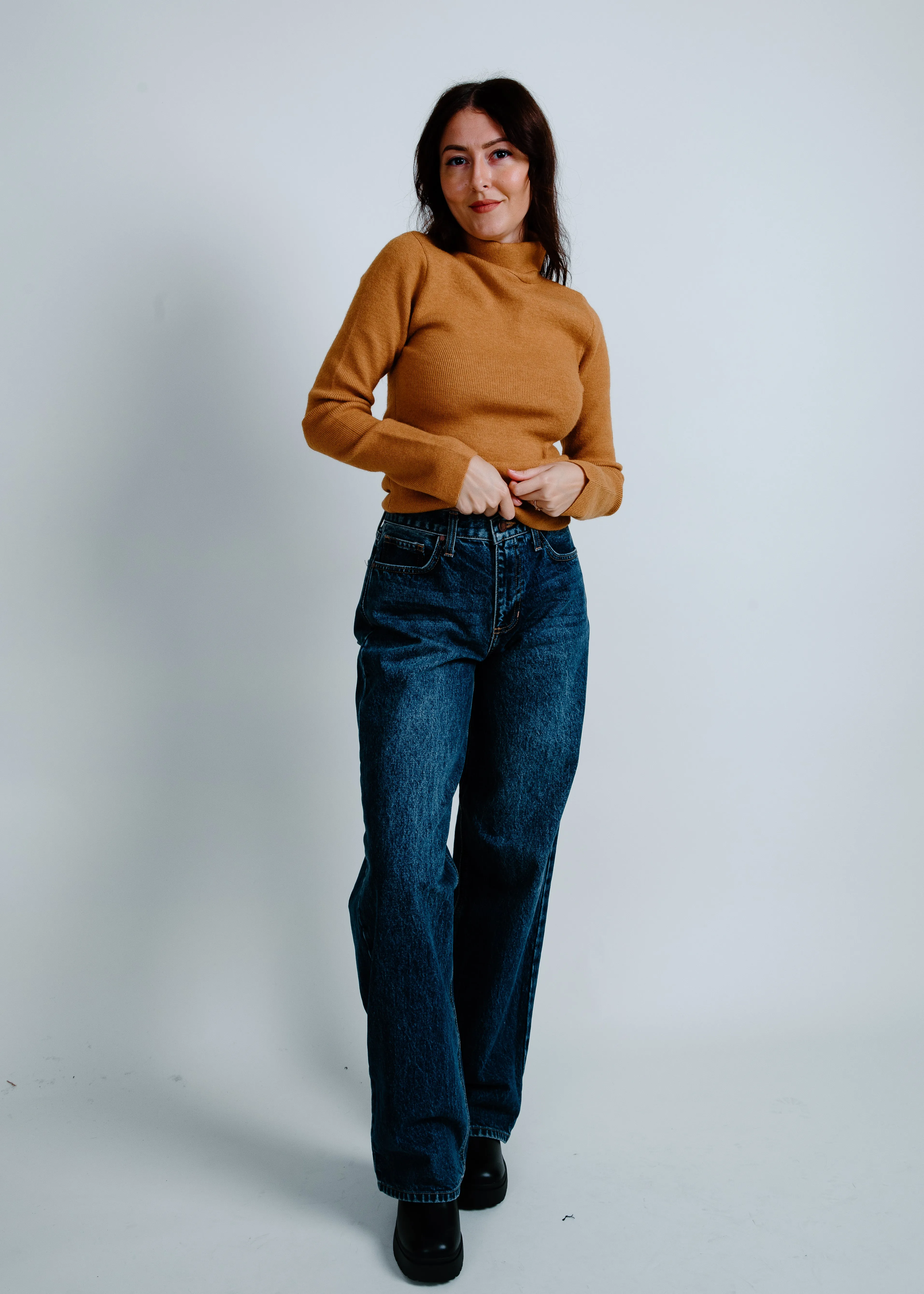 Clara Turtleneck Sweater - Camel sold by Vinnie Louise product image thumbnail 5