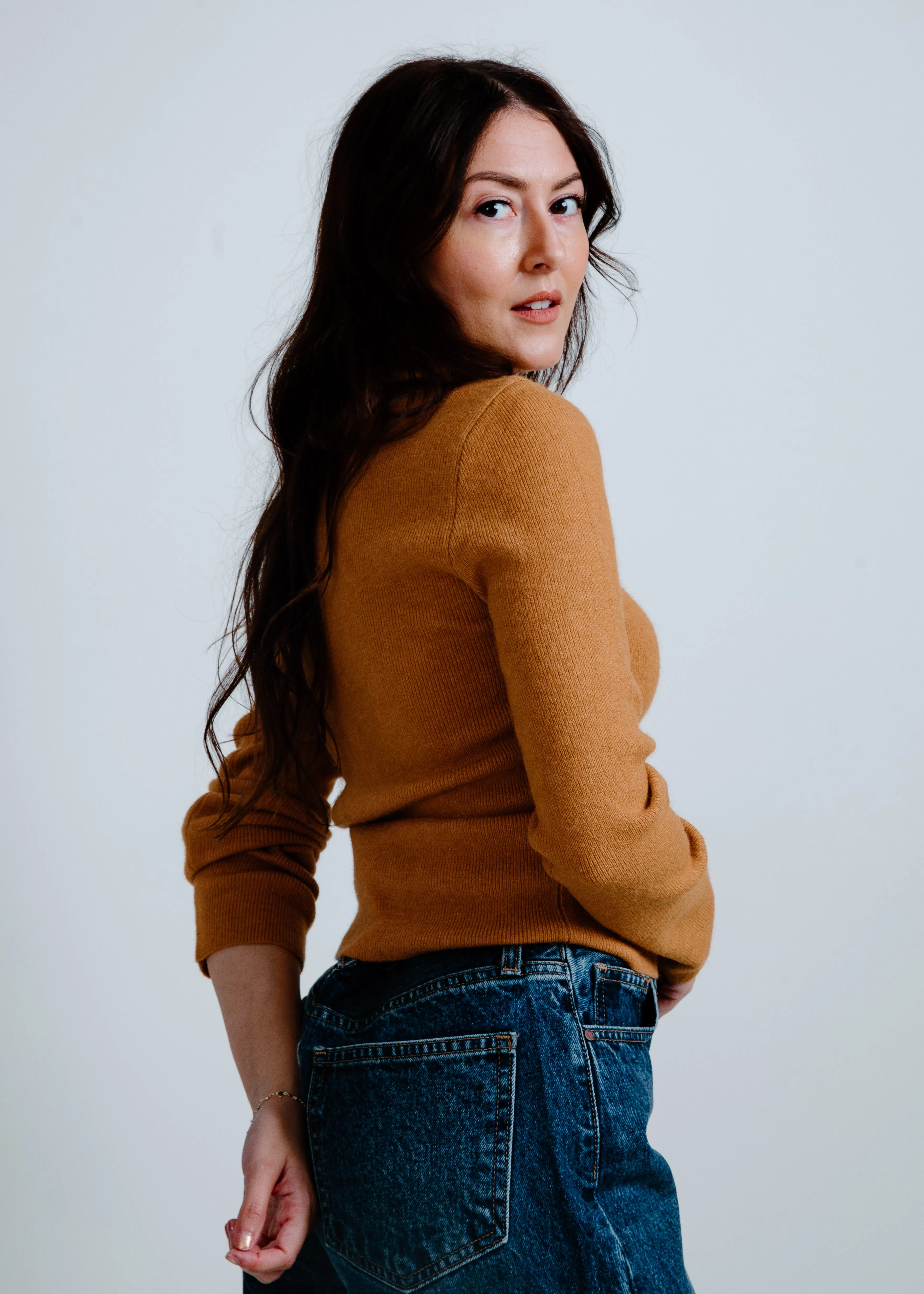 Clara Turtleneck Sweater - Camel sold by Vinnie Louise product image thumbnail 2